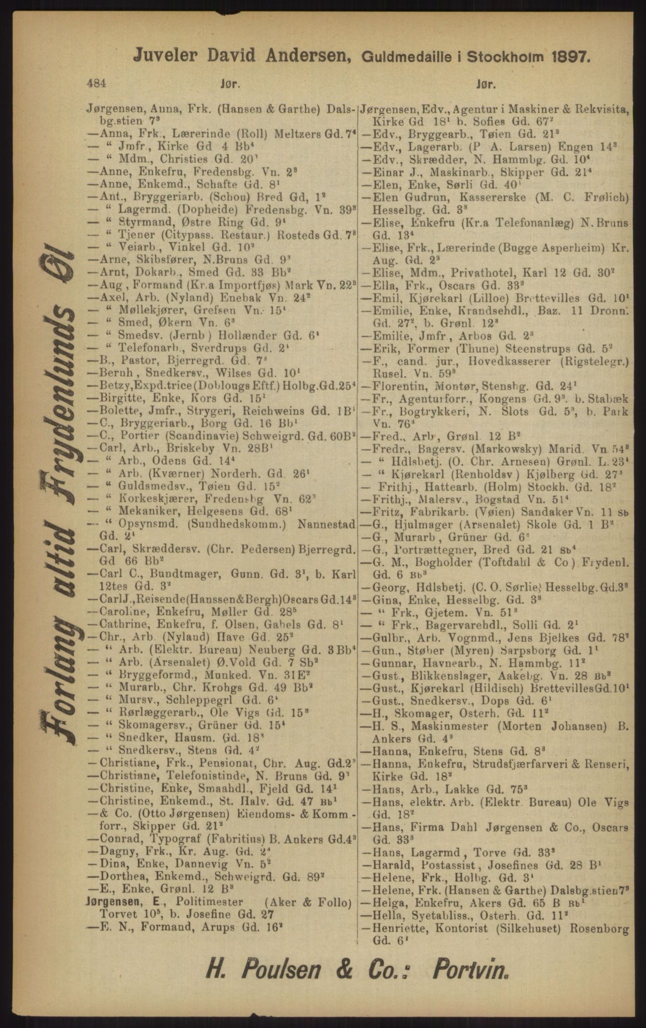 Kristiania/Oslo adressebok, PUBL/-, 1902, s. 484