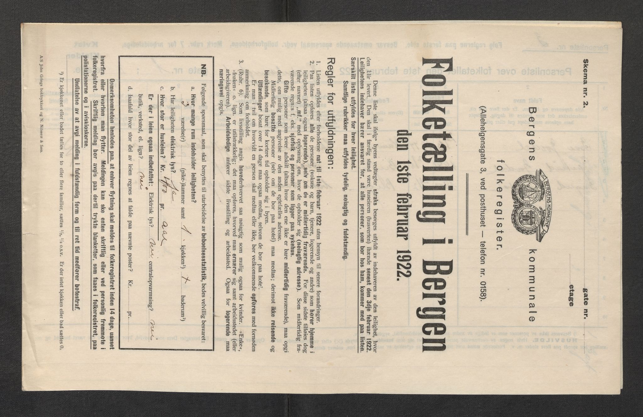 SAB, Kommunal folketelling 1922 for Bergen kjøpstad, 1922, s. 18380