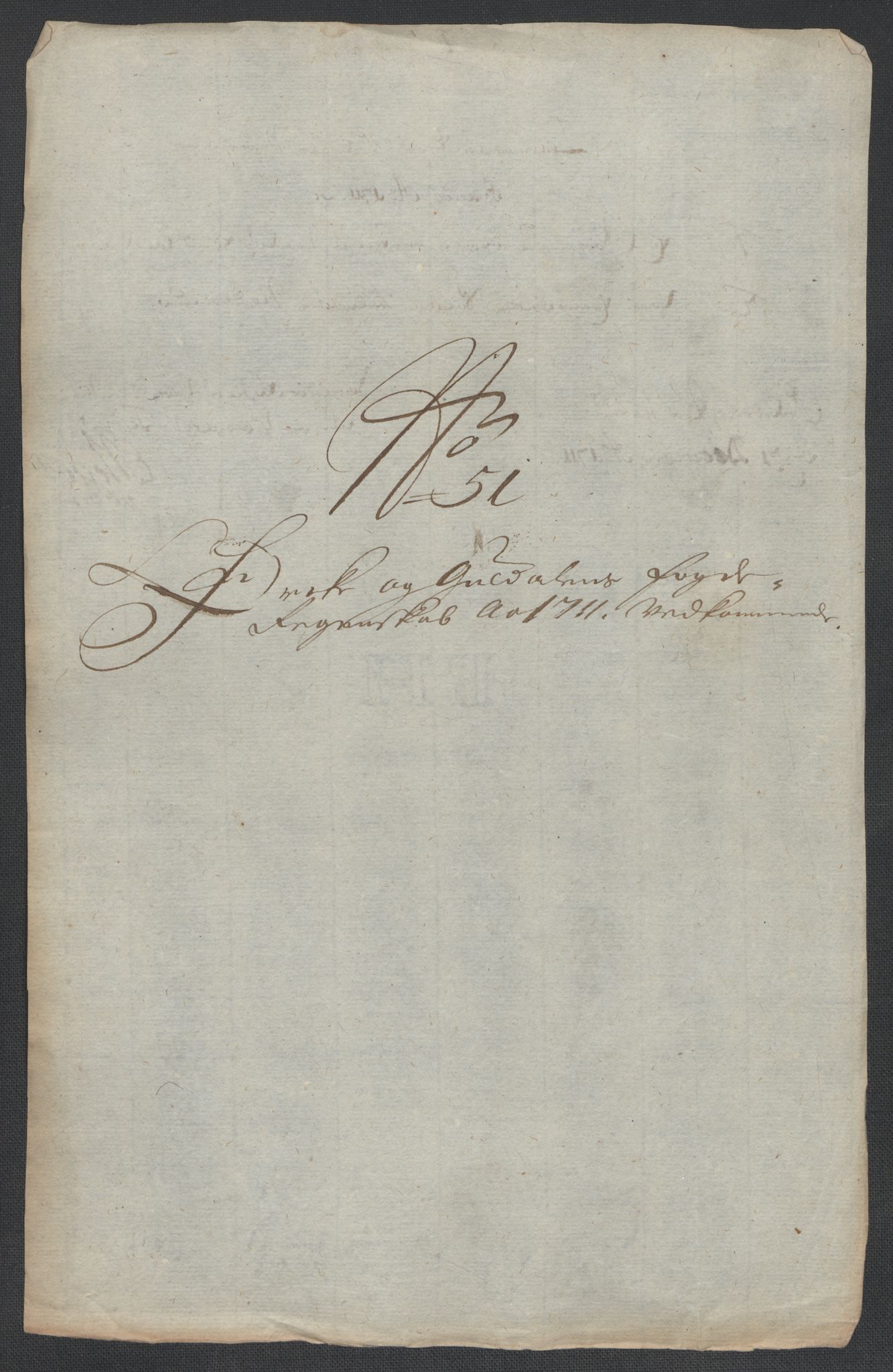 Rentekammeret inntil 1814, Reviderte regnskaper, Fogderegnskap, RA/EA-4092/R60/L3961: Fogderegnskap Orkdal og Gauldal, 1711, s. 256