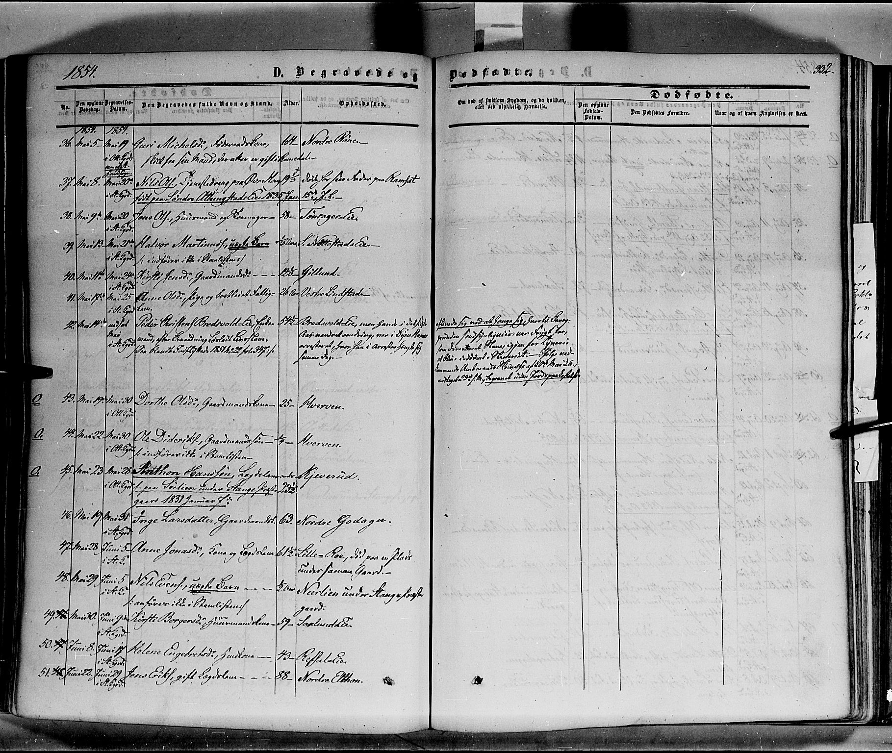 Stange prestekontor, AV/SAH-PREST-002/K/L0012: Ministerialbok nr. 12, 1852-1862, s. 332