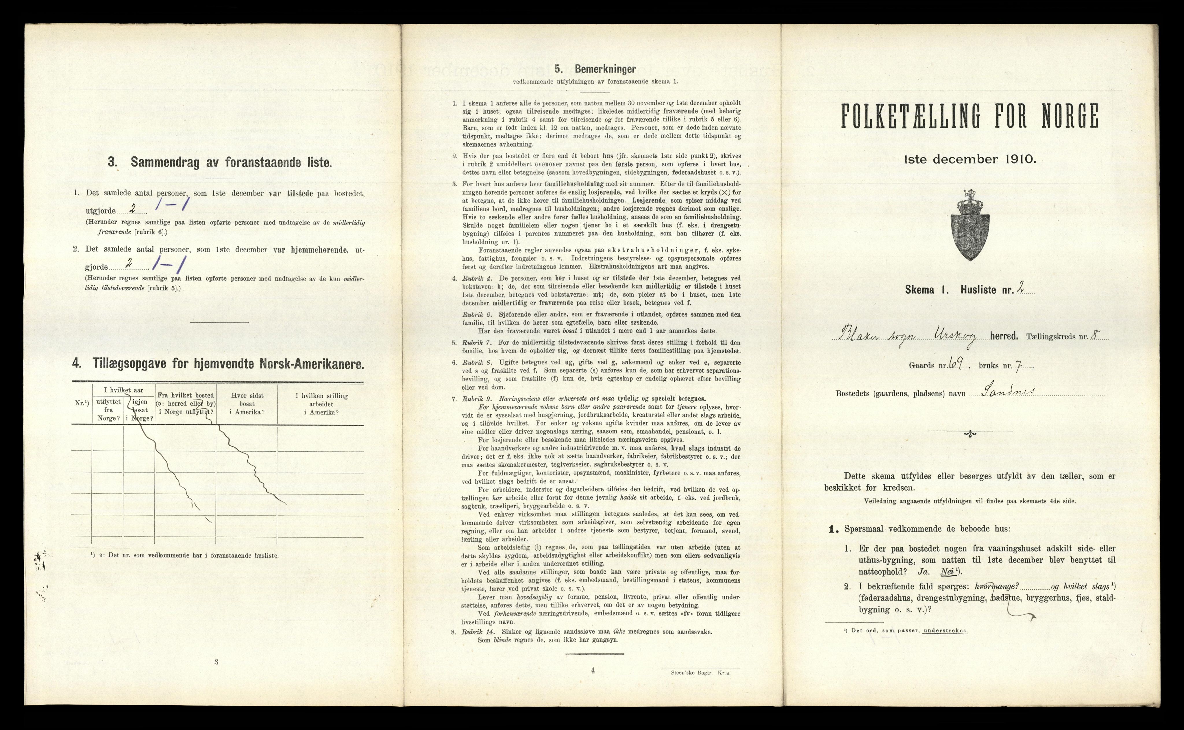 RA, Folketelling 1910 for 0224 Aurskog herred, 1910, s. 1313