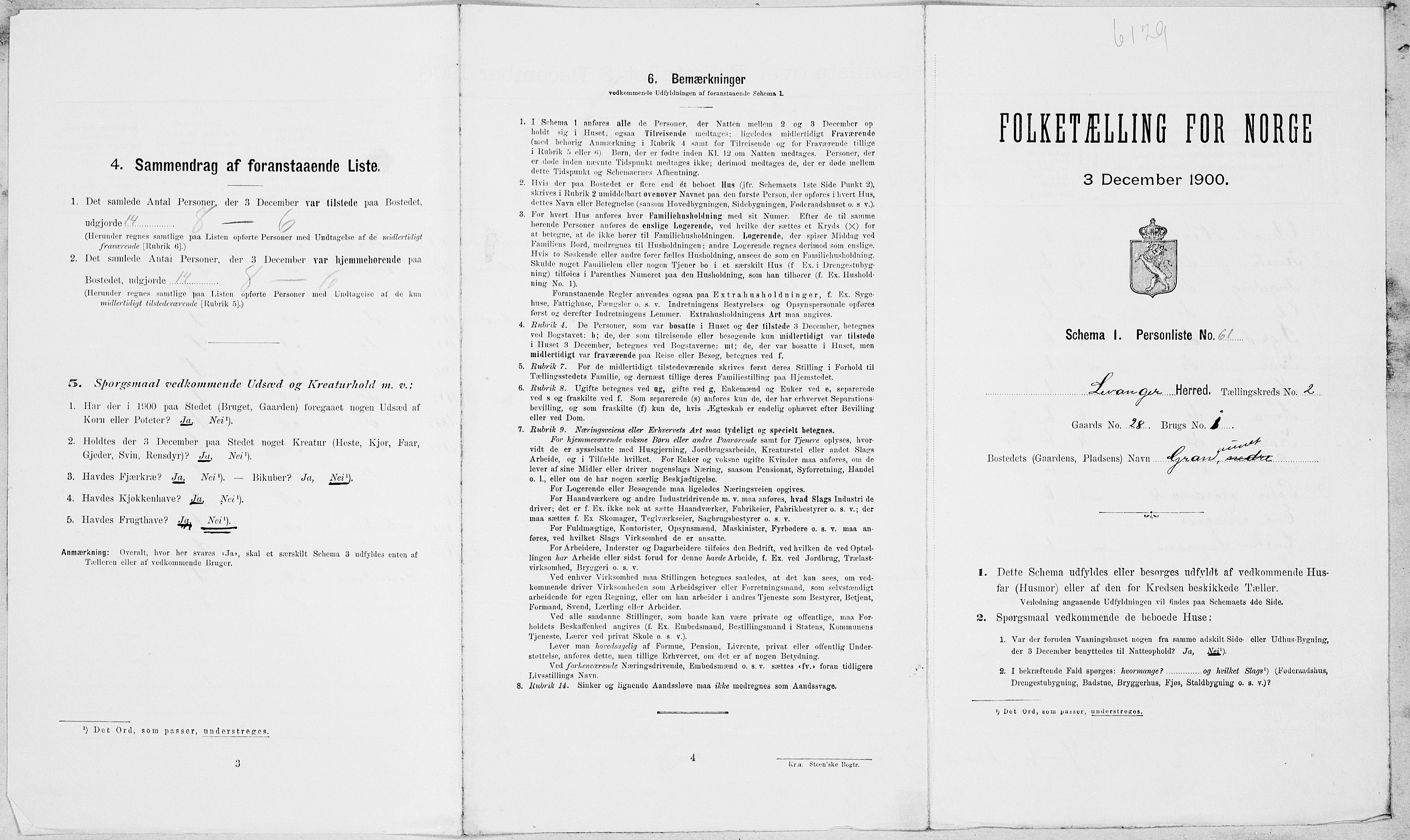 SAT, Folketelling 1900 for 1720 Levanger herred, 1900, s. 359