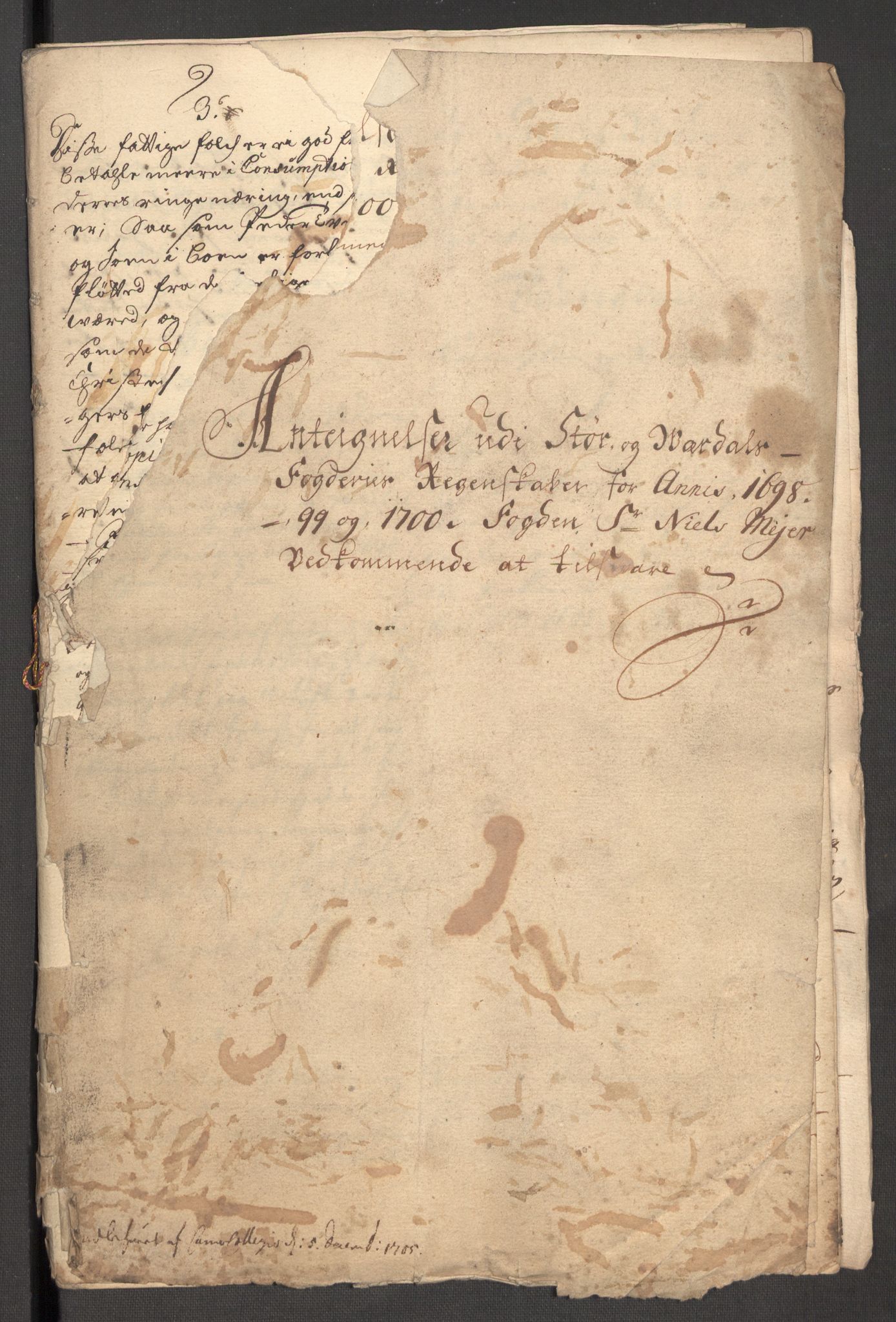 Rentekammeret inntil 1814, Reviderte regnskaper, Fogderegnskap, AV/RA-EA-4092/R62/L4192: Fogderegnskap Stjørdal og Verdal, 1700, s. 366