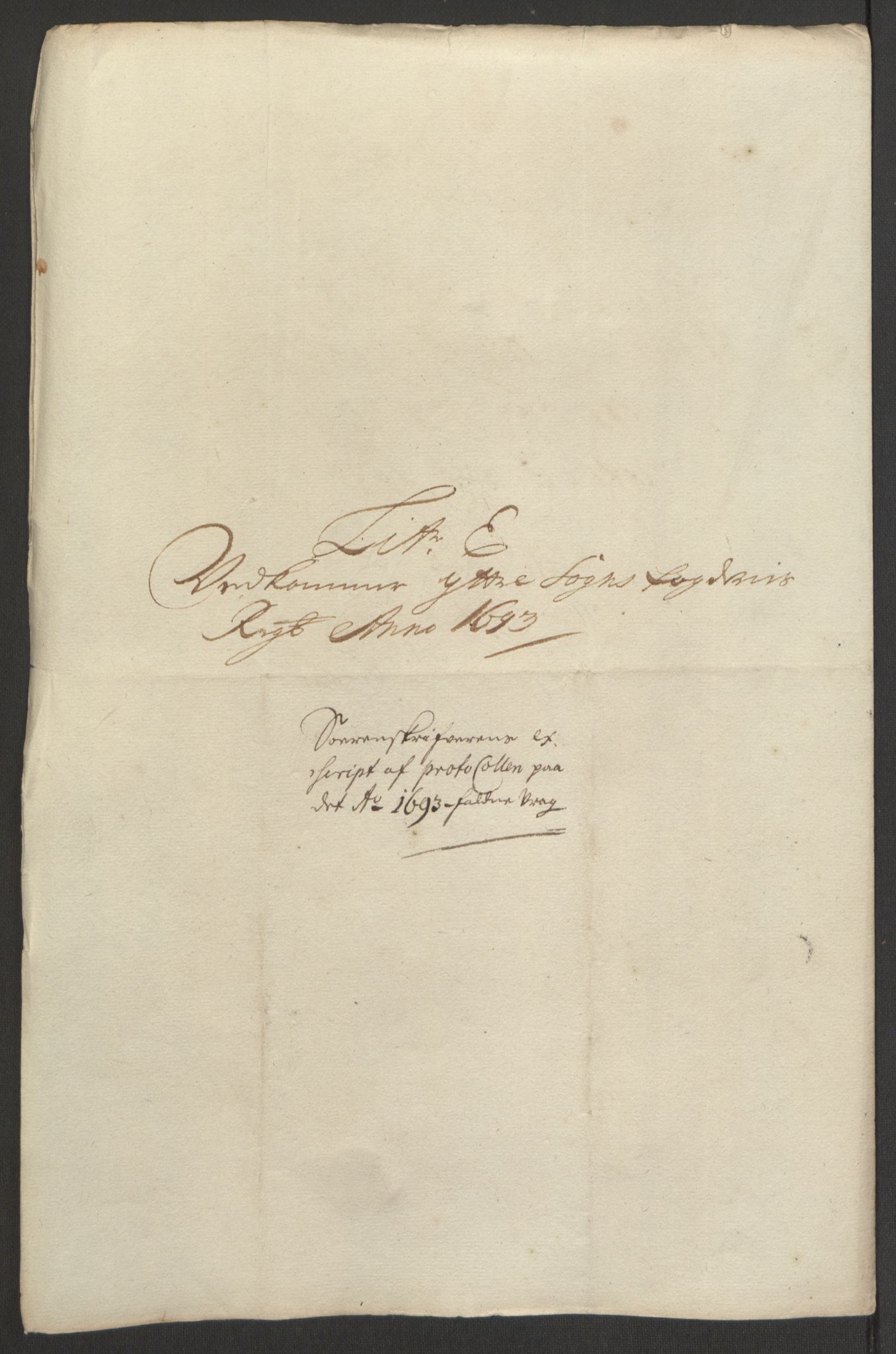 Rentekammeret inntil 1814, Reviderte regnskaper, Fogderegnskap, RA/EA-4092/R52/L3307: Fogderegnskap Sogn, 1693-1694, s. 227