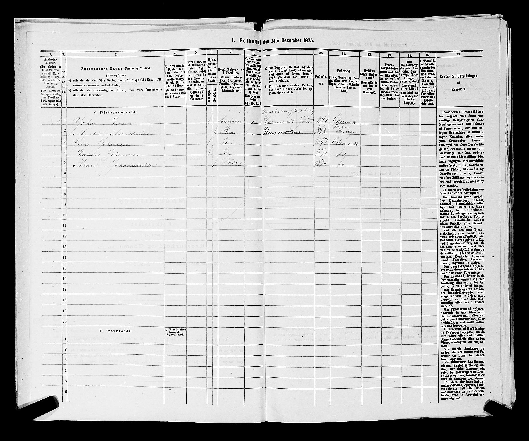 RA, Folketelling 1875 for 0118P Aremark prestegjeld, 1875, s. 1092