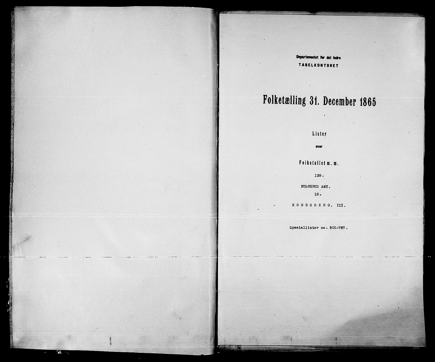 RA, Folketelling 1865 for 0604B Kongsberg prestegjeld, Kongsberg kjøpstad, 1865, s. 1012