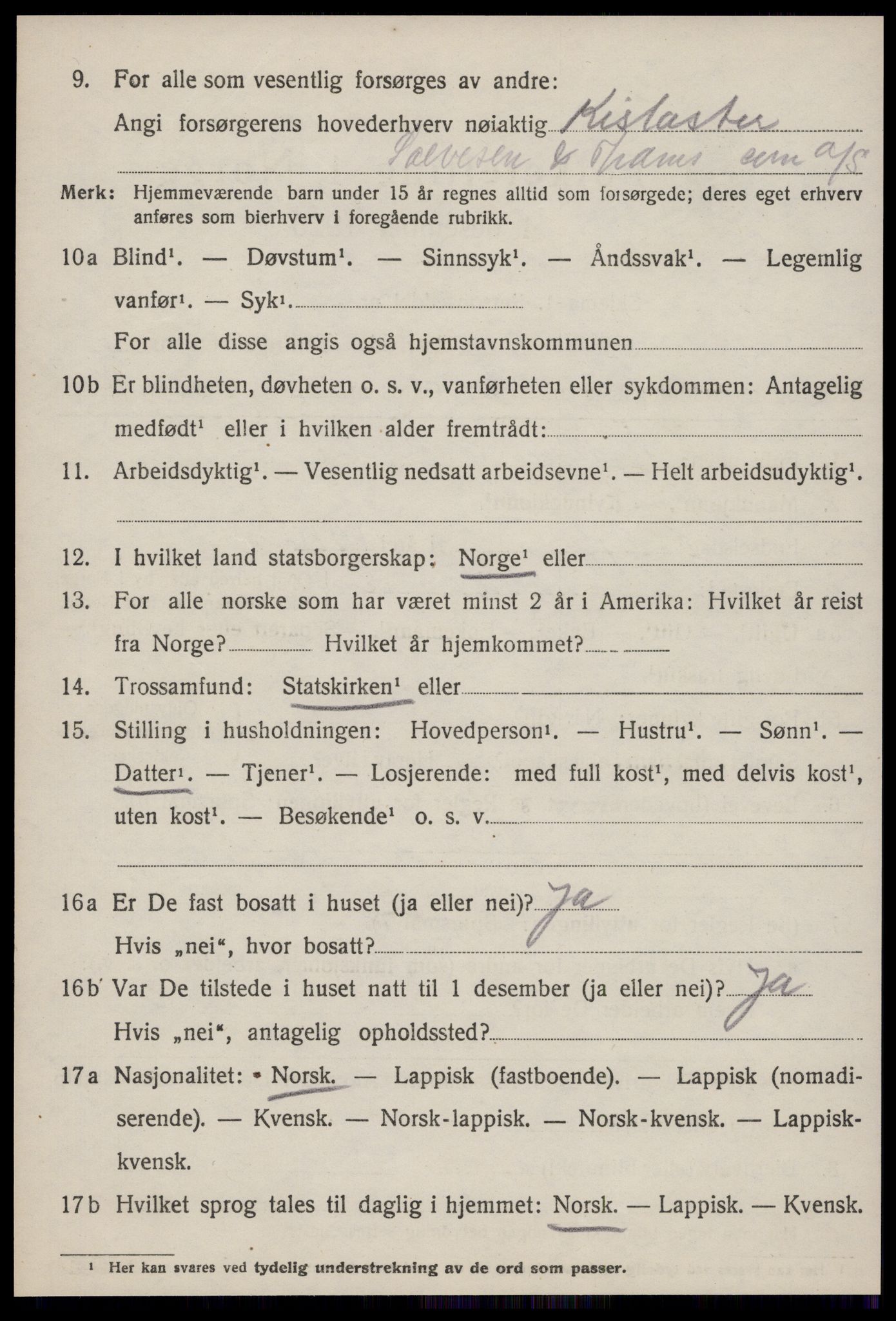 SAT, Folketelling 1920 for 1639 Orkanger herred, 1920, s. 3380