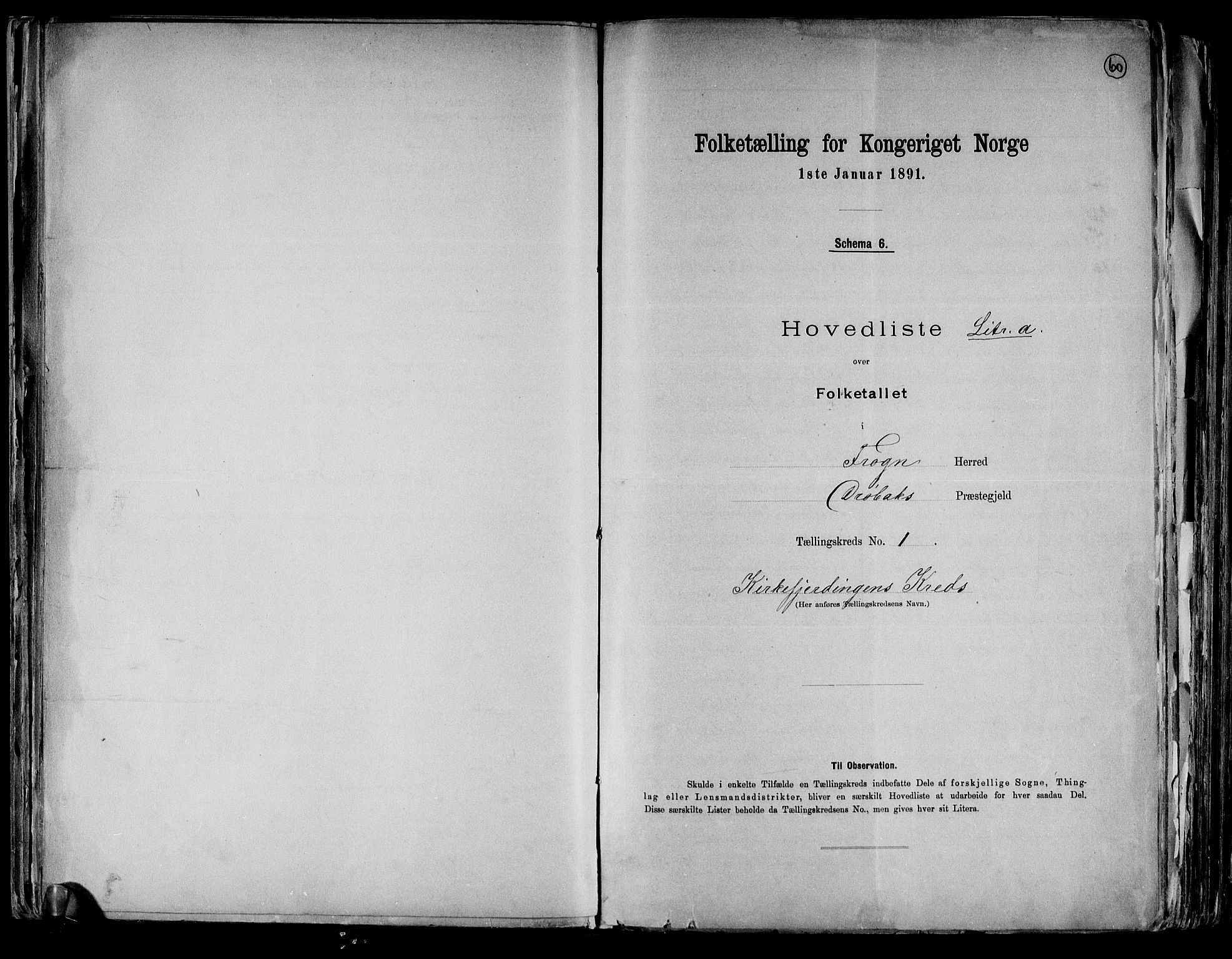 RA, Folketelling 1891 for 0215 Frogn herred, 1891, s. 4