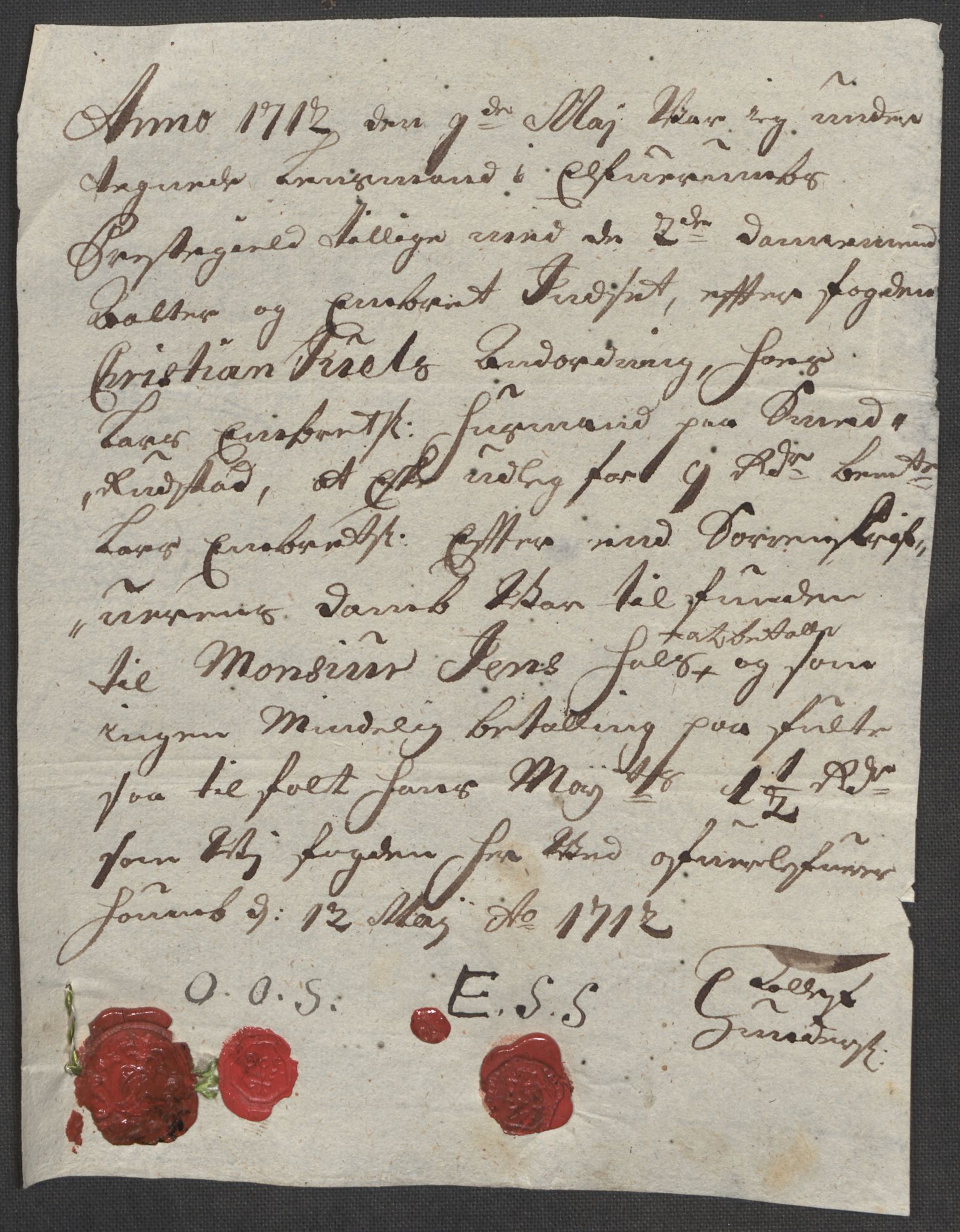 Rentekammeret inntil 1814, Reviderte regnskaper, Fogderegnskap, AV/RA-EA-4092/R13/L0849: Fogderegnskap Solør, Odal og Østerdal, 1712, s. 285