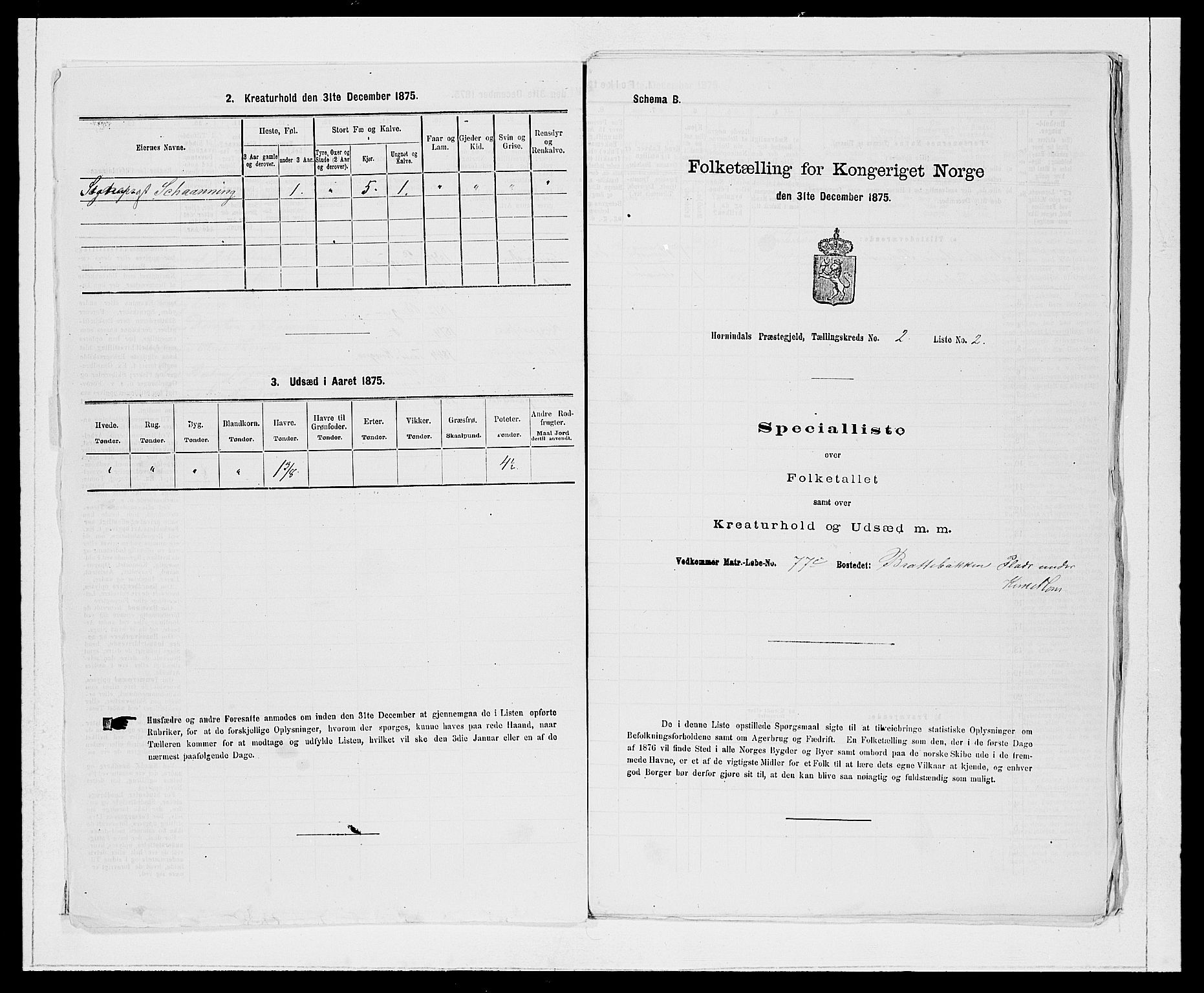 SAB, Folketelling 1875 for 1444P Hornindal prestegjeld, 1875, s. 139