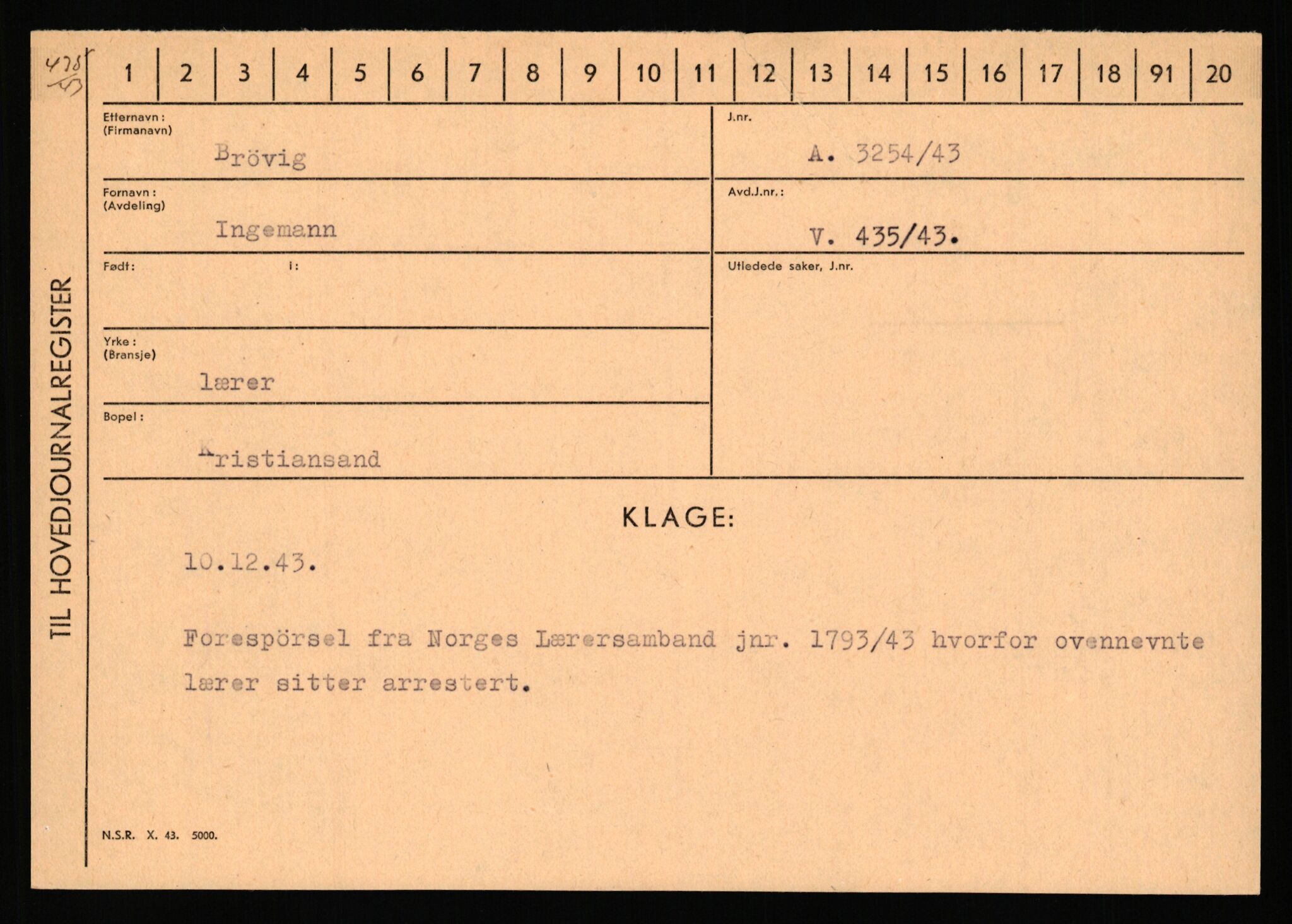 Statspolitiet - Hovedkontoret / Osloavdelingen, AV/RA-S-1329/C/Ca/L0003: Brechan - Eichinger	, 1943-1945, s. 977
