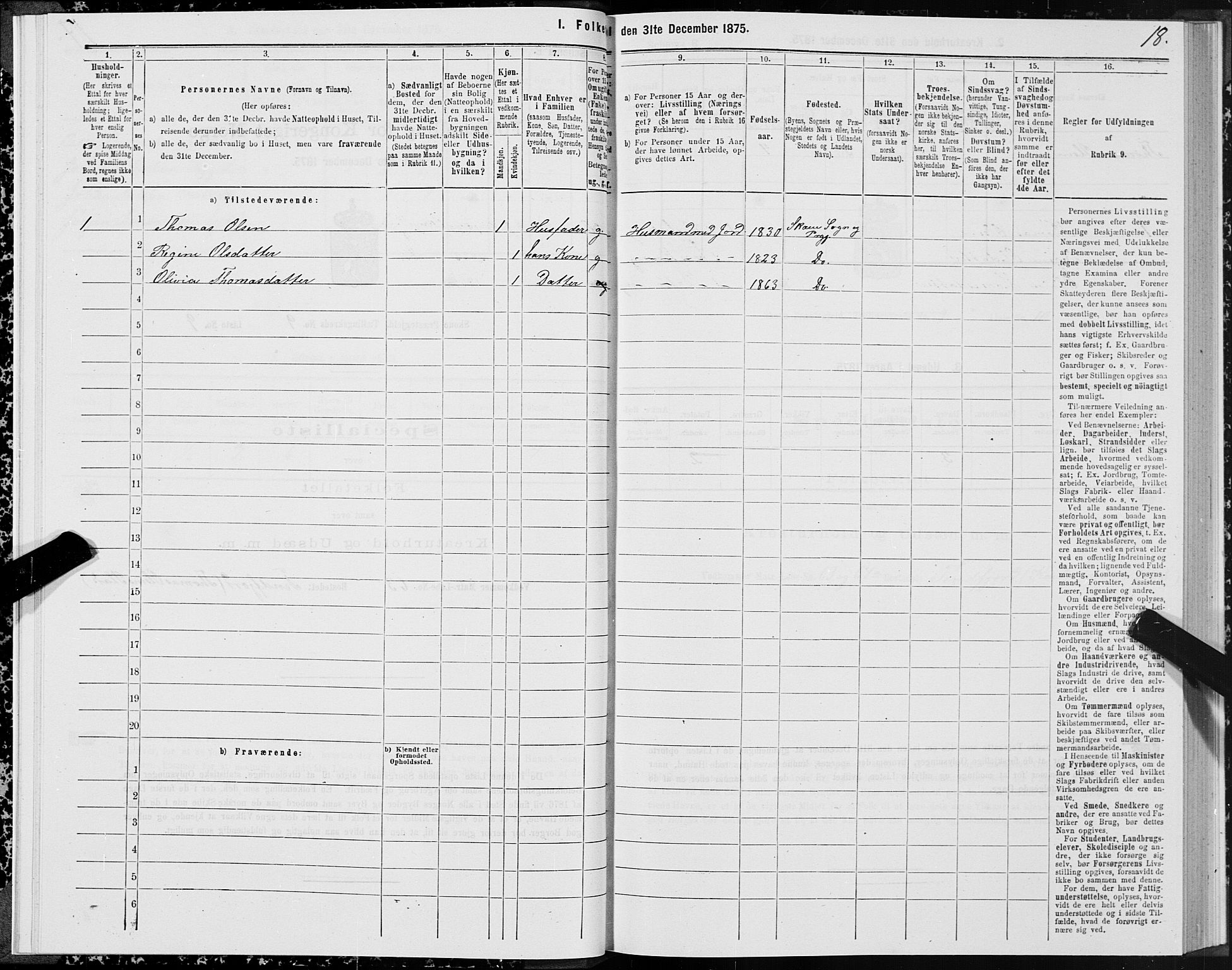 SAT, Folketelling 1875 for 1529P Skodje prestegjeld, 1875, s. 3018