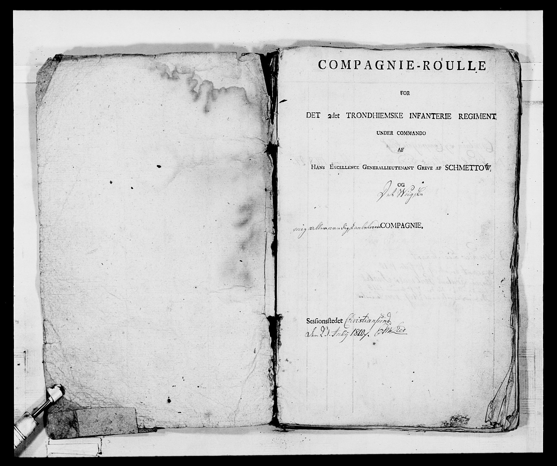 Generalitets- og kommissariatskollegiet, Det kongelige norske kommissariatskollegium, AV/RA-EA-5420/E/Eh/L0083a: 2. Trondheimske nasjonale infanteriregiment, 1810, s. 6