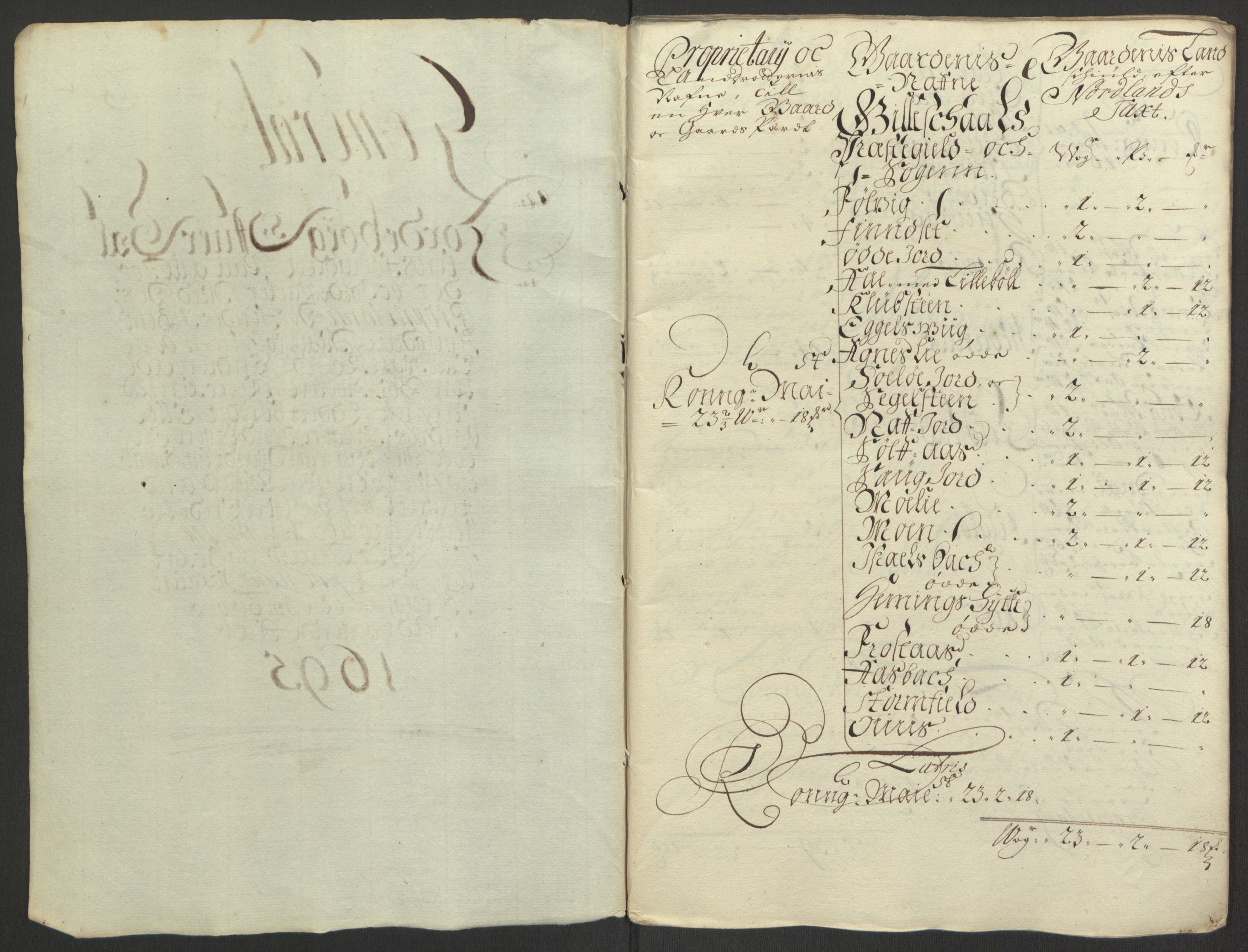 Rentekammeret inntil 1814, Reviderte regnskaper, Fogderegnskap, RA/EA-4092/R66/L4578: Fogderegnskap Salten, 1694-1696, s. 110
