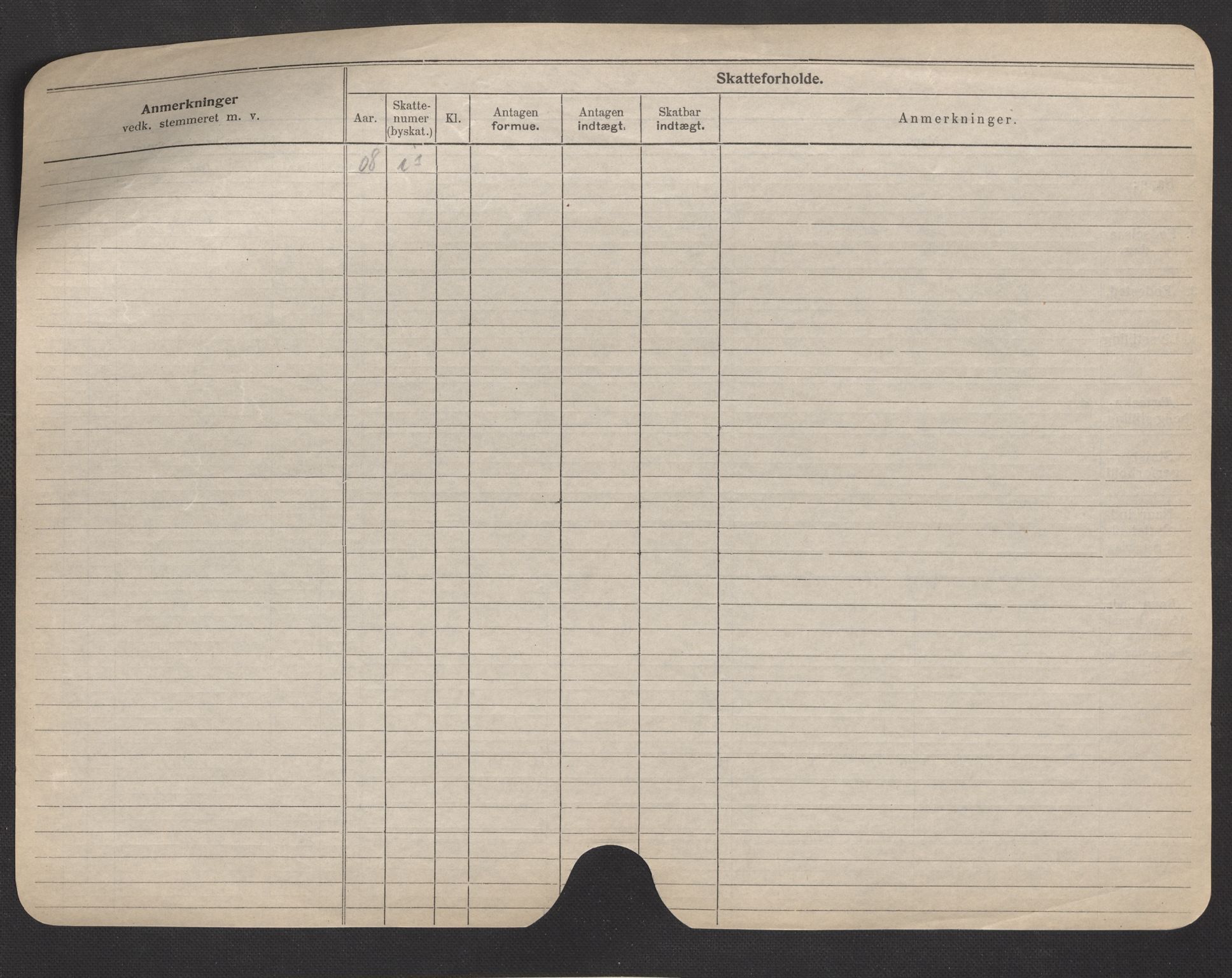 Oslo folkeregister, Registerkort, AV/SAO-A-11715/F/Fa/Fac/L0007: Menn, 1906-1914, s. 203b