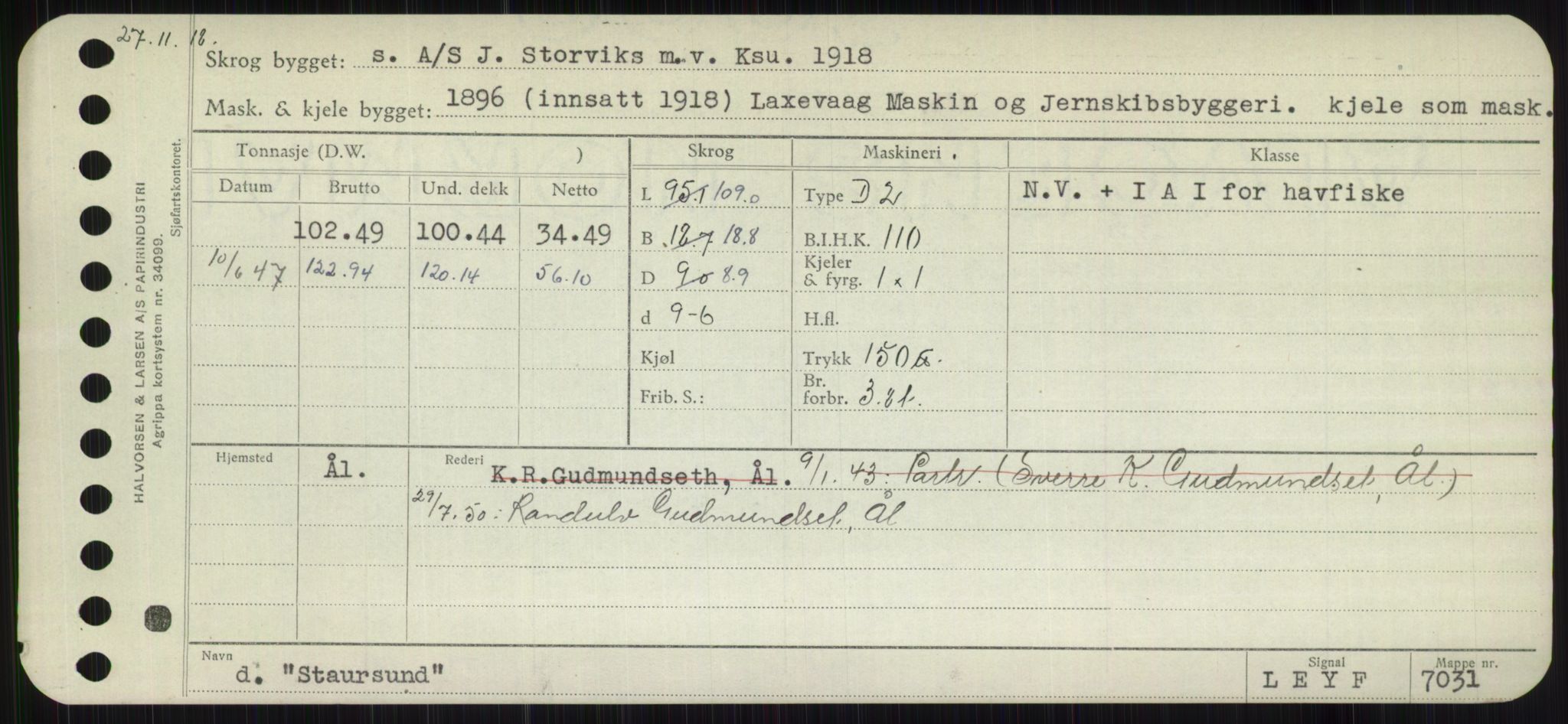 Sjøfartsdirektoratet med forløpere, Skipsmålingen, RA/S-1627/H/Hb/L0004: Fartøy, O-S, s. 441