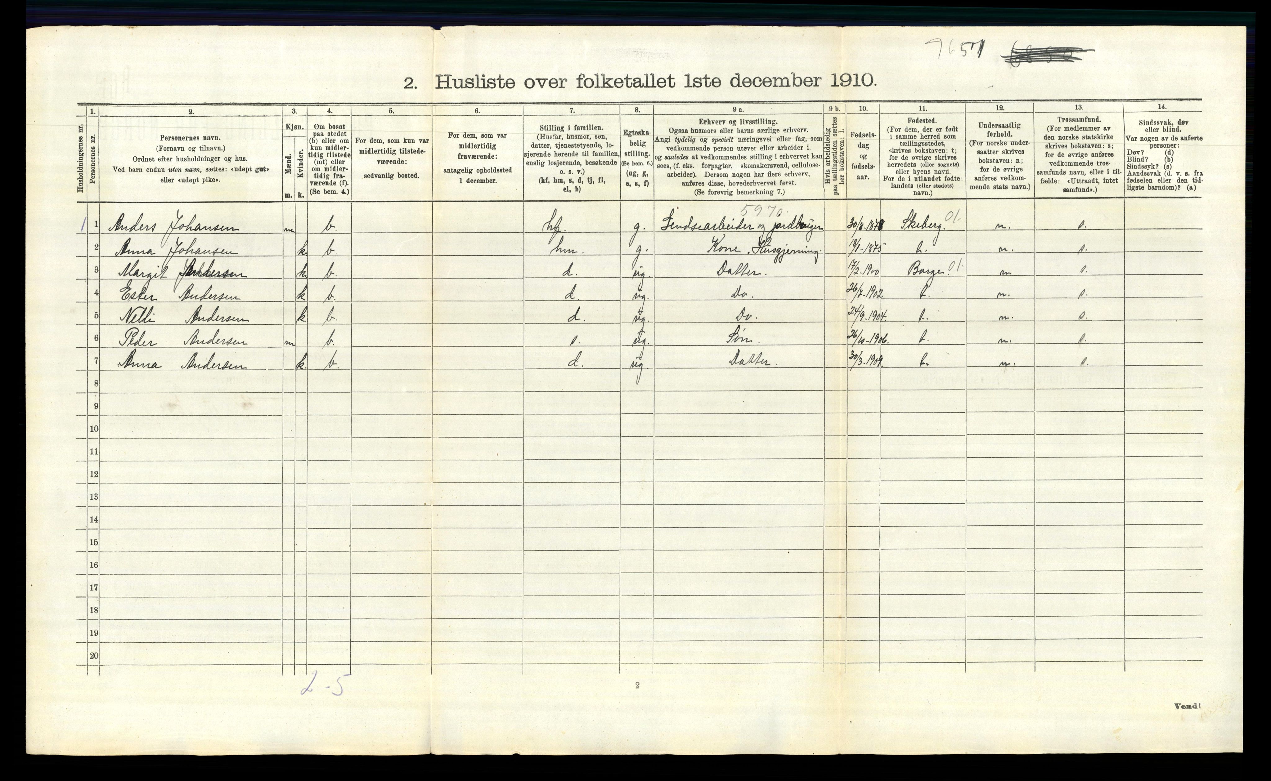 RA, Folketelling 1910 for 0114 Varteig herred, 1910, s. 150