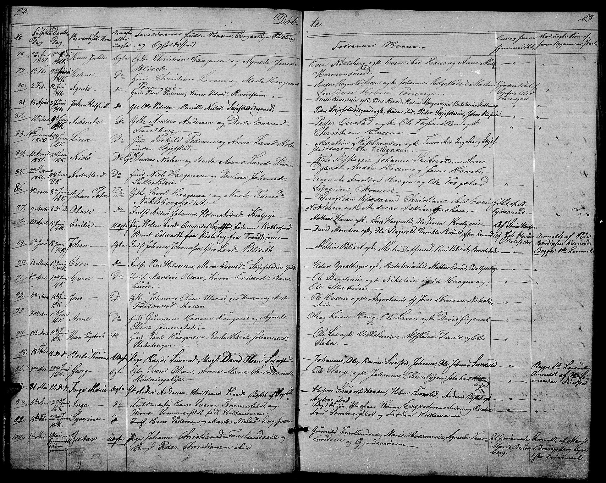 Østre Toten prestekontor, AV/SAH-PREST-104/H/Ha/Hab/L0003: Klokkerbok nr. 3, 1848-1857, s. 23