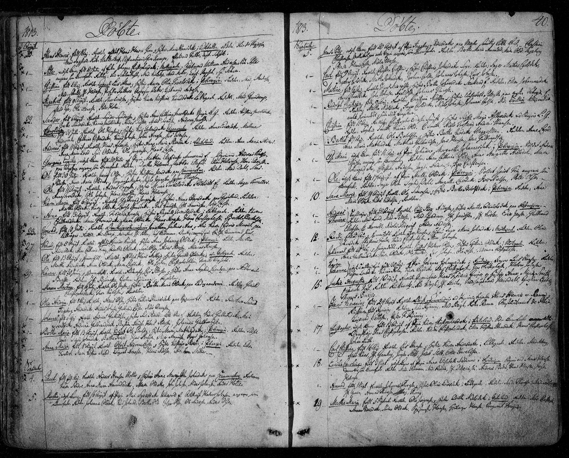 Aker prestekontor kirkebøker, SAO/A-10861/F/L0011: Ministerialbok nr. 11, 1810-1819, s. 40