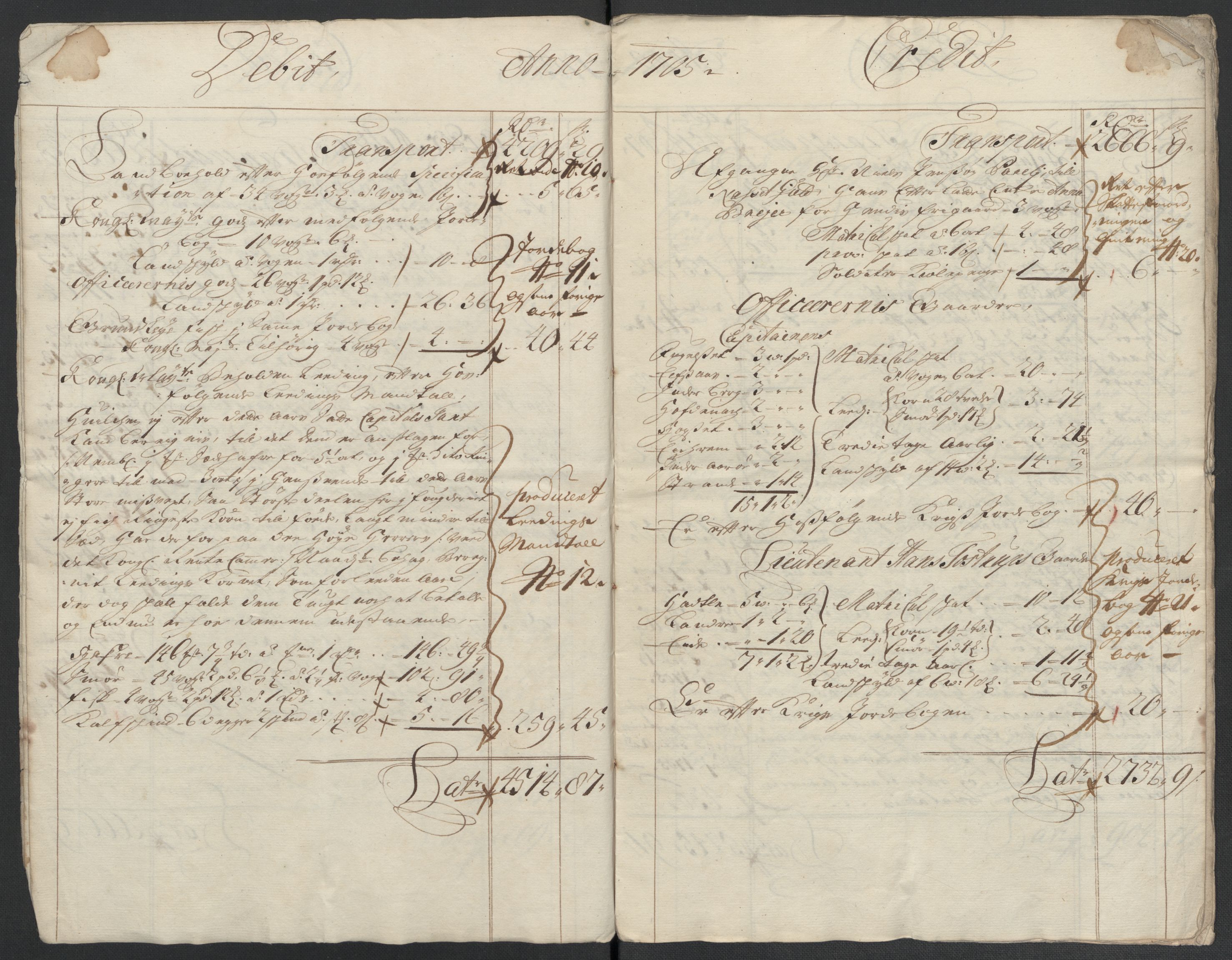 Rentekammeret inntil 1814, Reviderte regnskaper, Fogderegnskap, AV/RA-EA-4092/R55/L3656: Fogderegnskap Romsdal, 1703-1705, s. 353