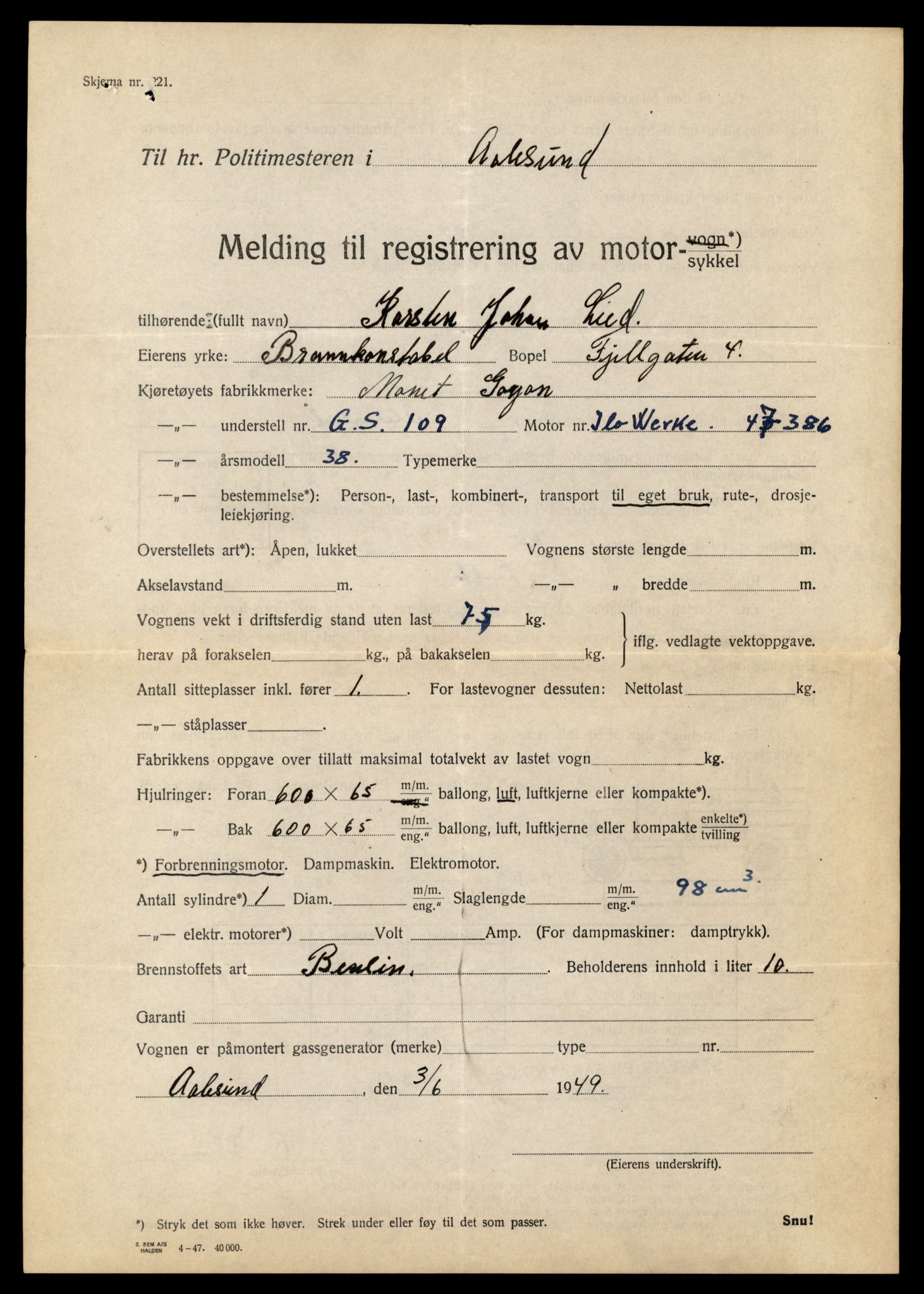 Møre og Romsdal vegkontor - Ålesund trafikkstasjon, AV/SAT-A-4099/F/Fe/L0029: Registreringskort for kjøretøy T 11430 - T 11619, 1927-1998, s. 1586