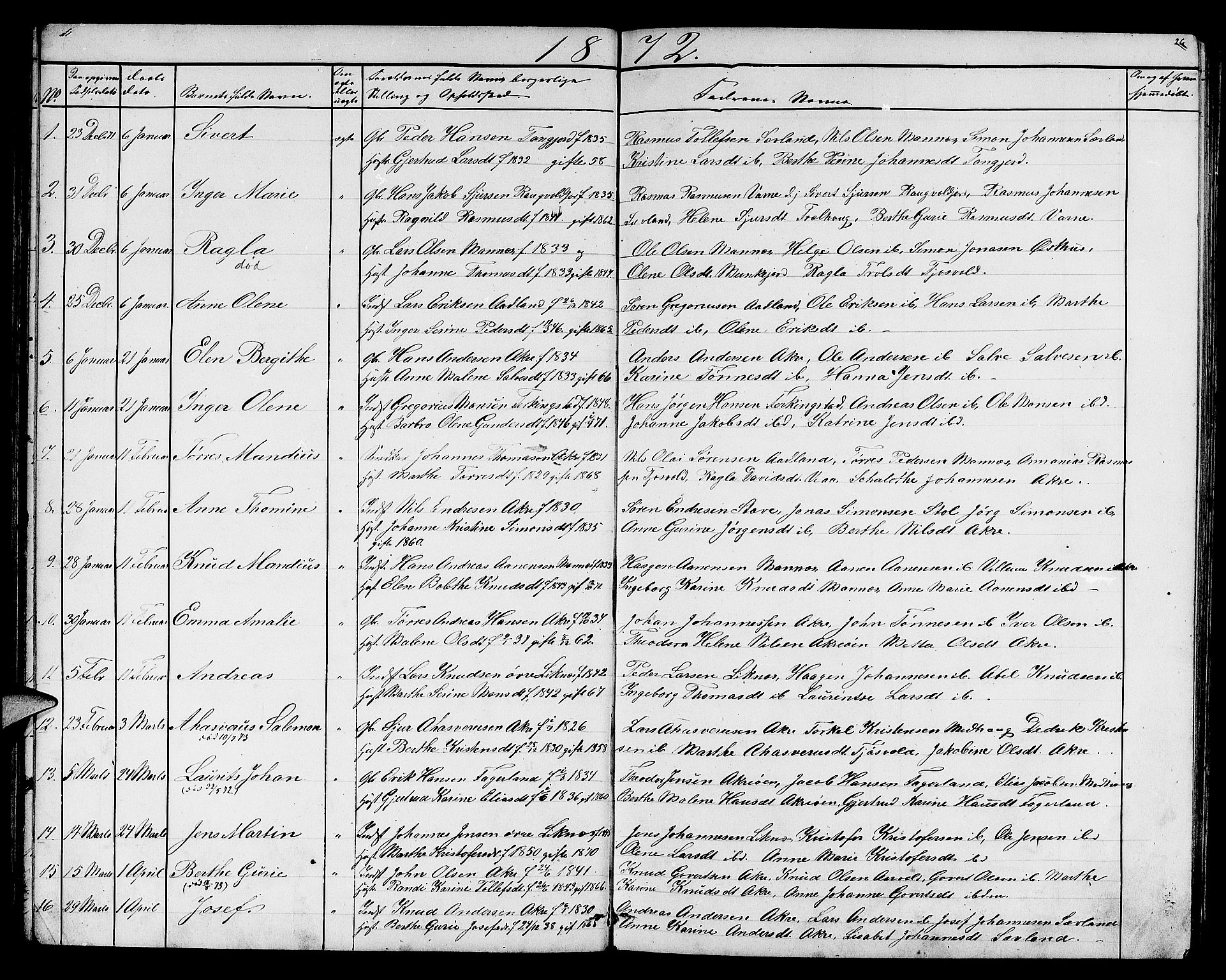 Skudenes sokneprestkontor, AV/SAST-A -101849/H/Ha/Hab/L0005: Klokkerbok nr. B 5, 1866-1881, s. 26