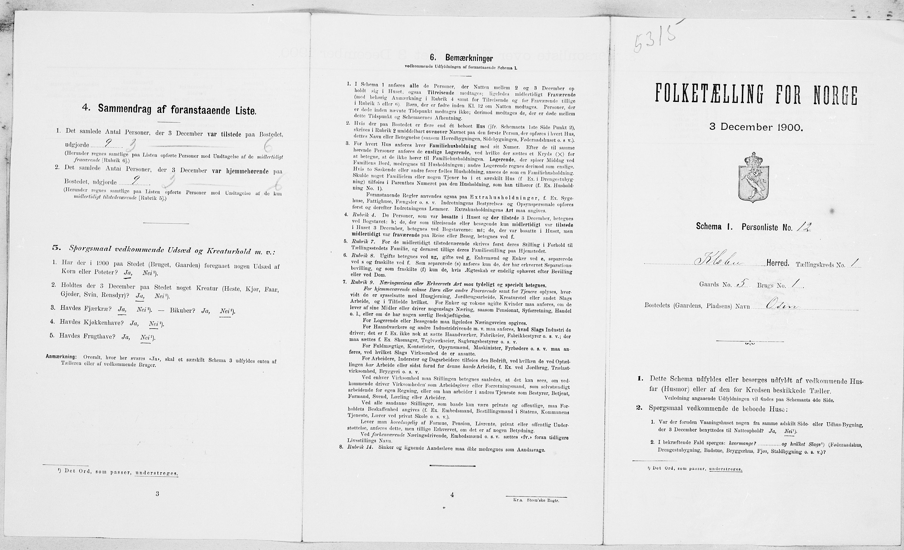 SAT, Folketelling 1900 for 1662 Klæbu herred, 1900, s. 48