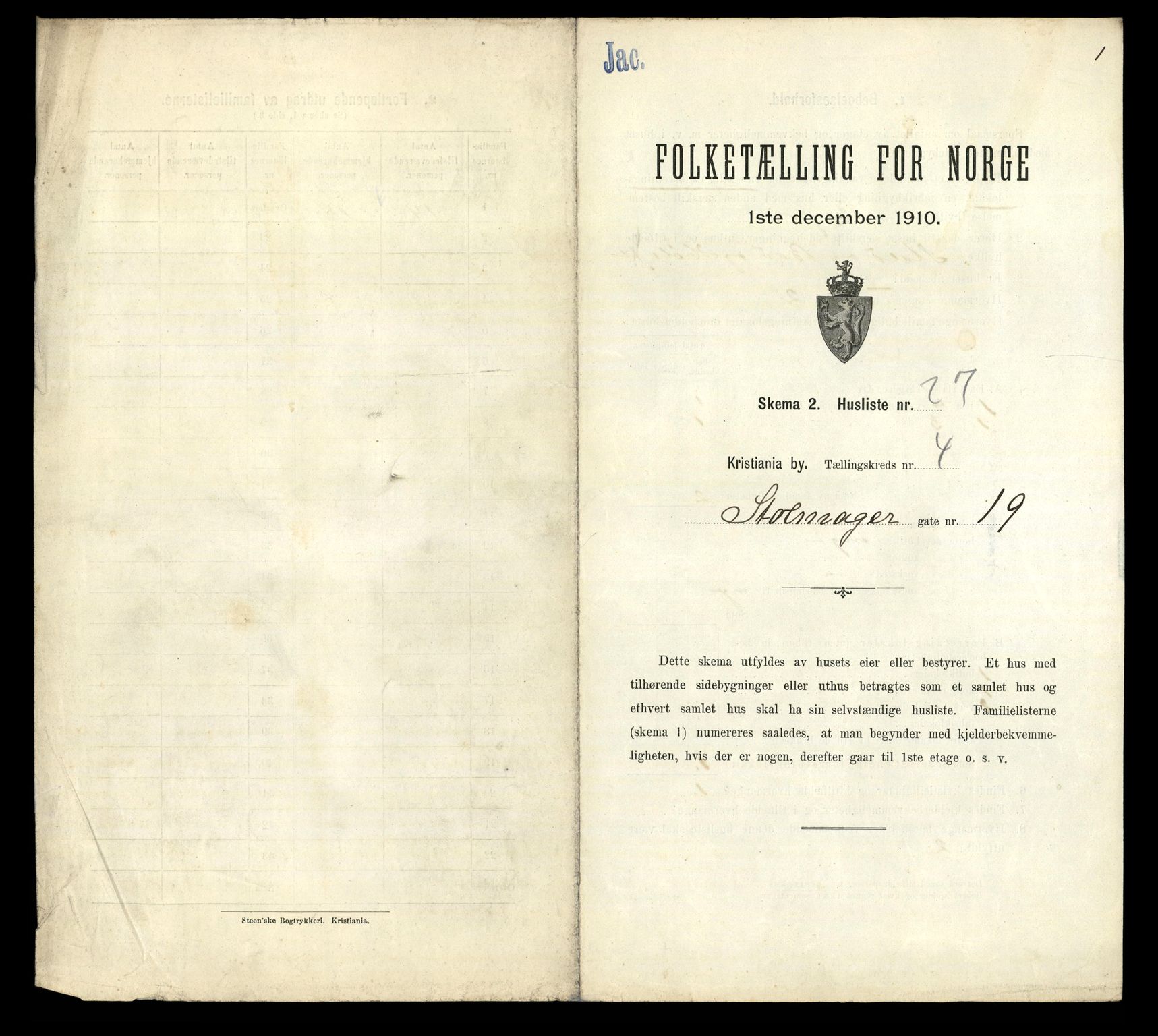 RA, Folketelling 1910 for 0301 Kristiania kjøpstad, 1910, s. 98621