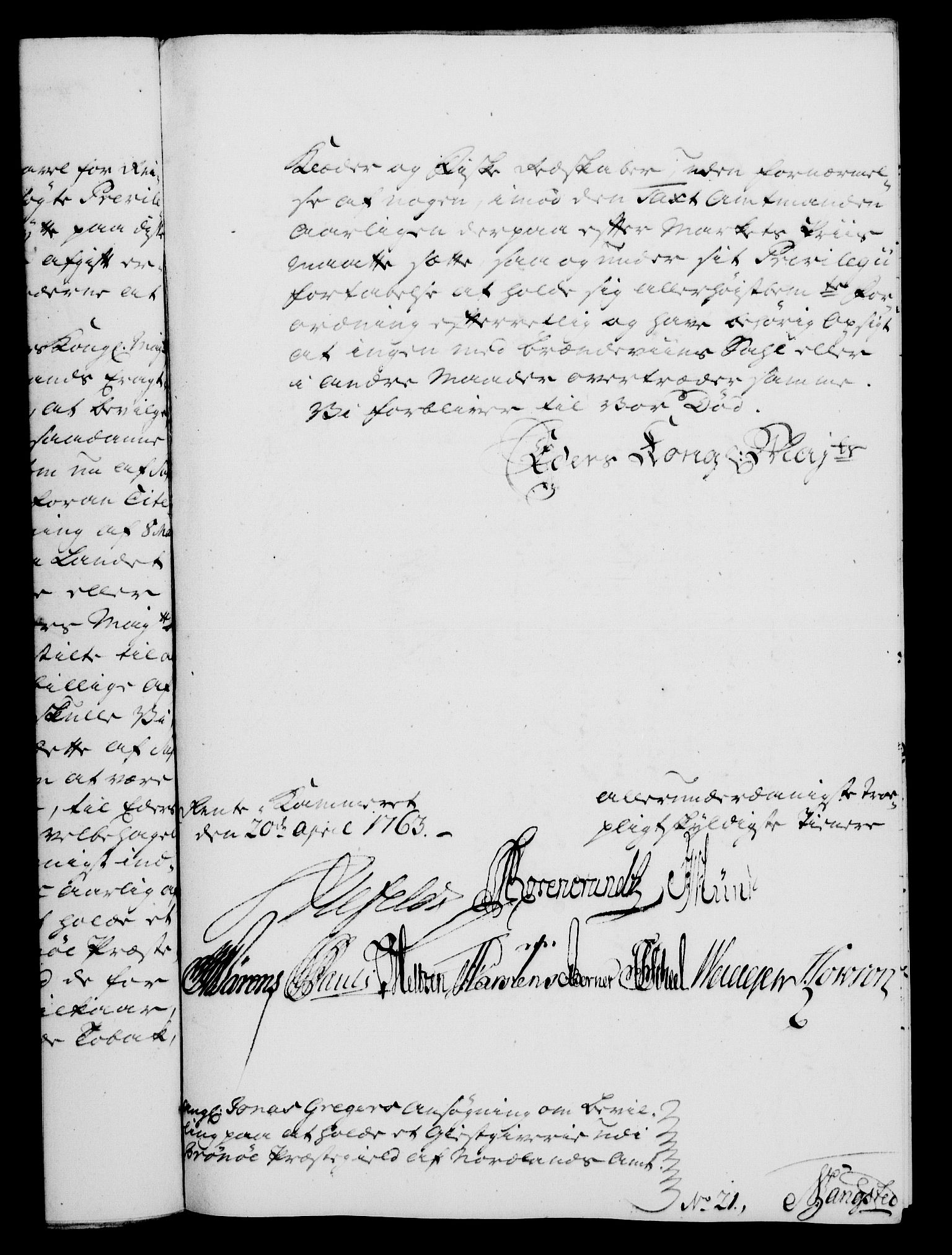 Rentekammeret, Kammerkanselliet, RA/EA-3111/G/Gf/Gfa/L0045: Norsk relasjons- og resolusjonsprotokoll (merket RK 52.45), 1763, s. 232