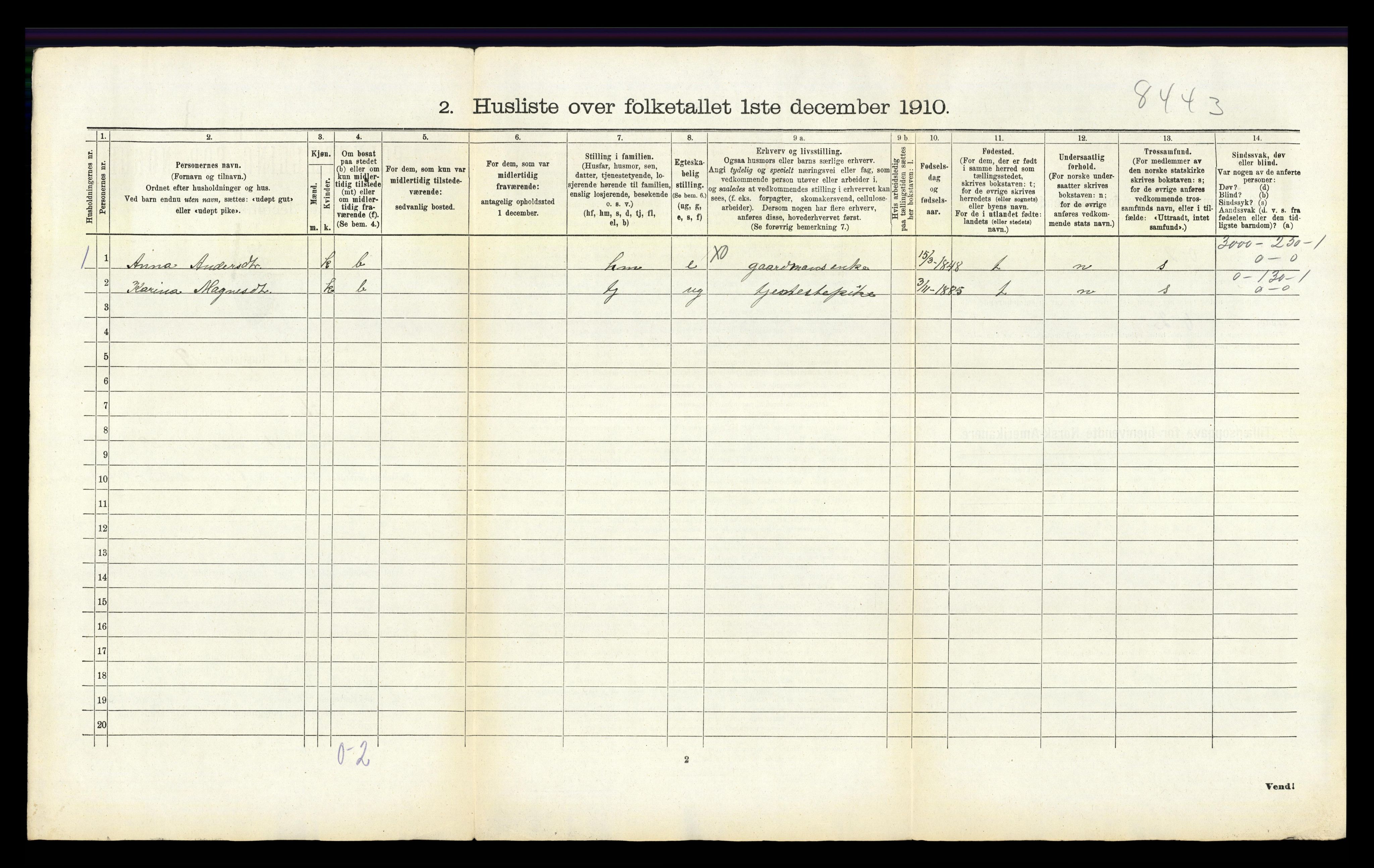 RA, Folketelling 1910 for 1254 Hamre herred, 1910, s. 57