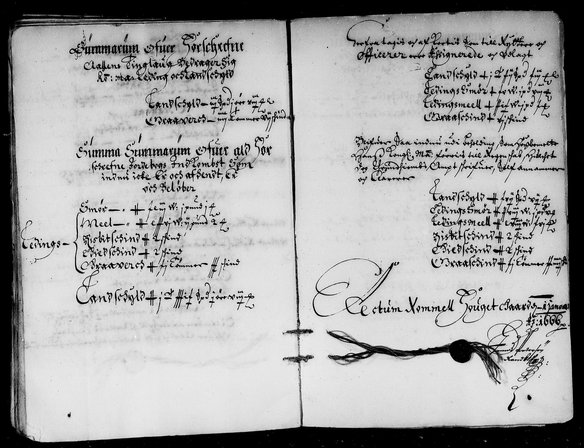 Rentekammeret inntil 1814, Reviderte regnskaper, Stiftamtstueregnskaper, Trondheim stiftamt og Nordland amt, AV/RA-EA-6044/R/Rd/L0012: Trondheim stiftamt, 1665