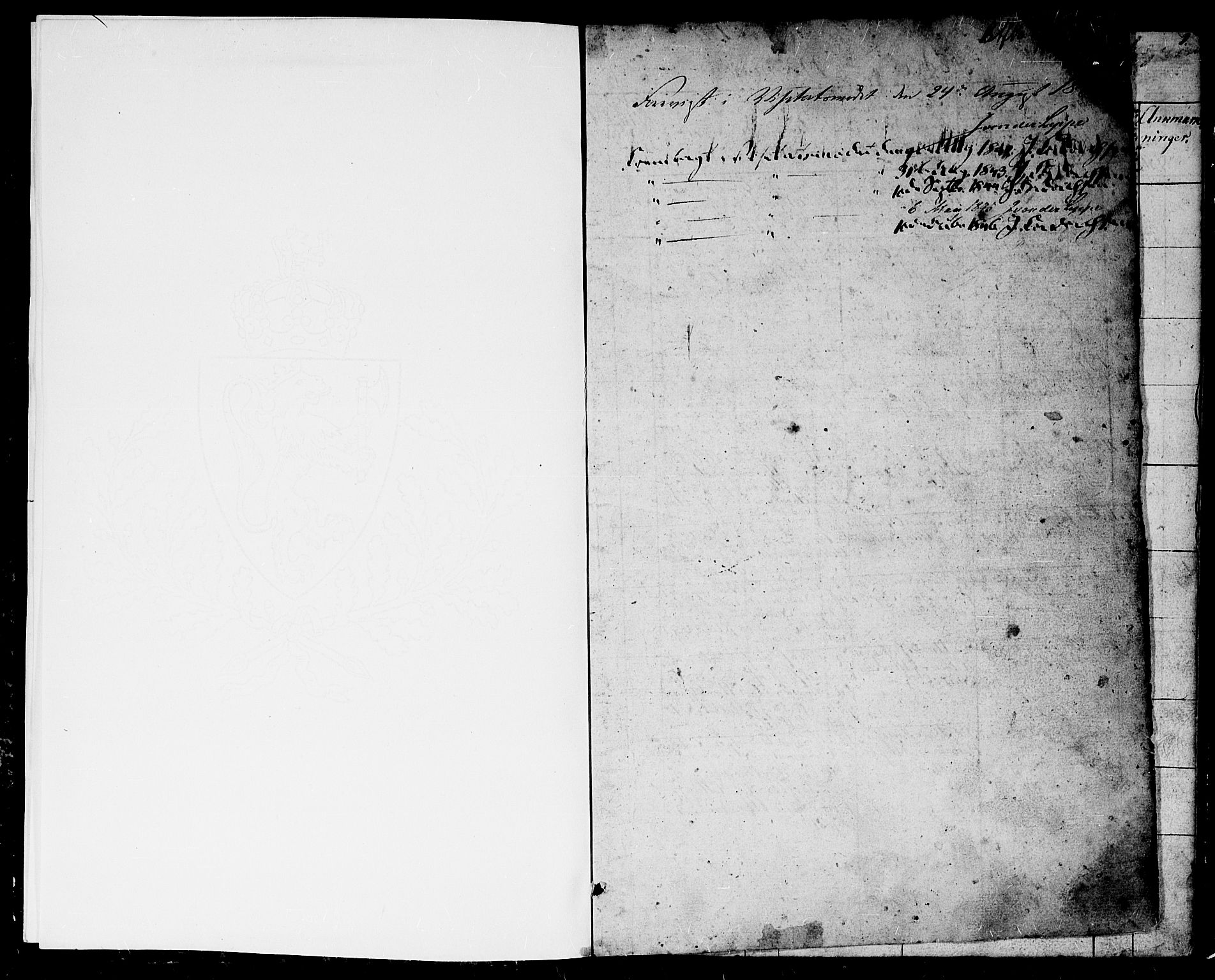 Høvåg sokneprestkontor, SAK/1111-0025/F/Fb/L0001: Klokkerbok nr. B 1, 1817-1846