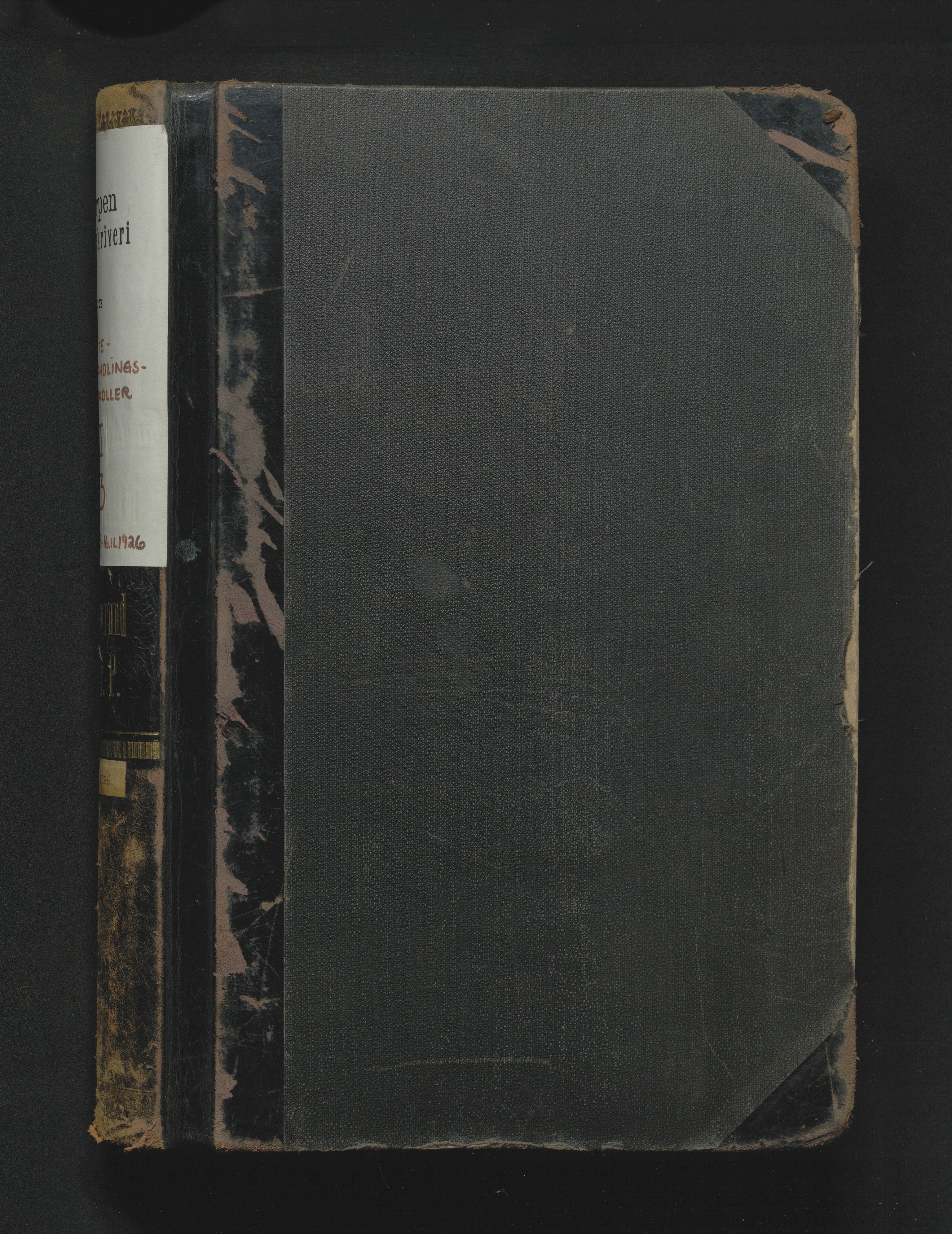 Gjerpen sorenskriveri, SAKO/A-216/H/Hb/Hbb/Hbbb/L0003: Skifteforhandlingsprotokoll, Porsgrunn by, 1923-1926