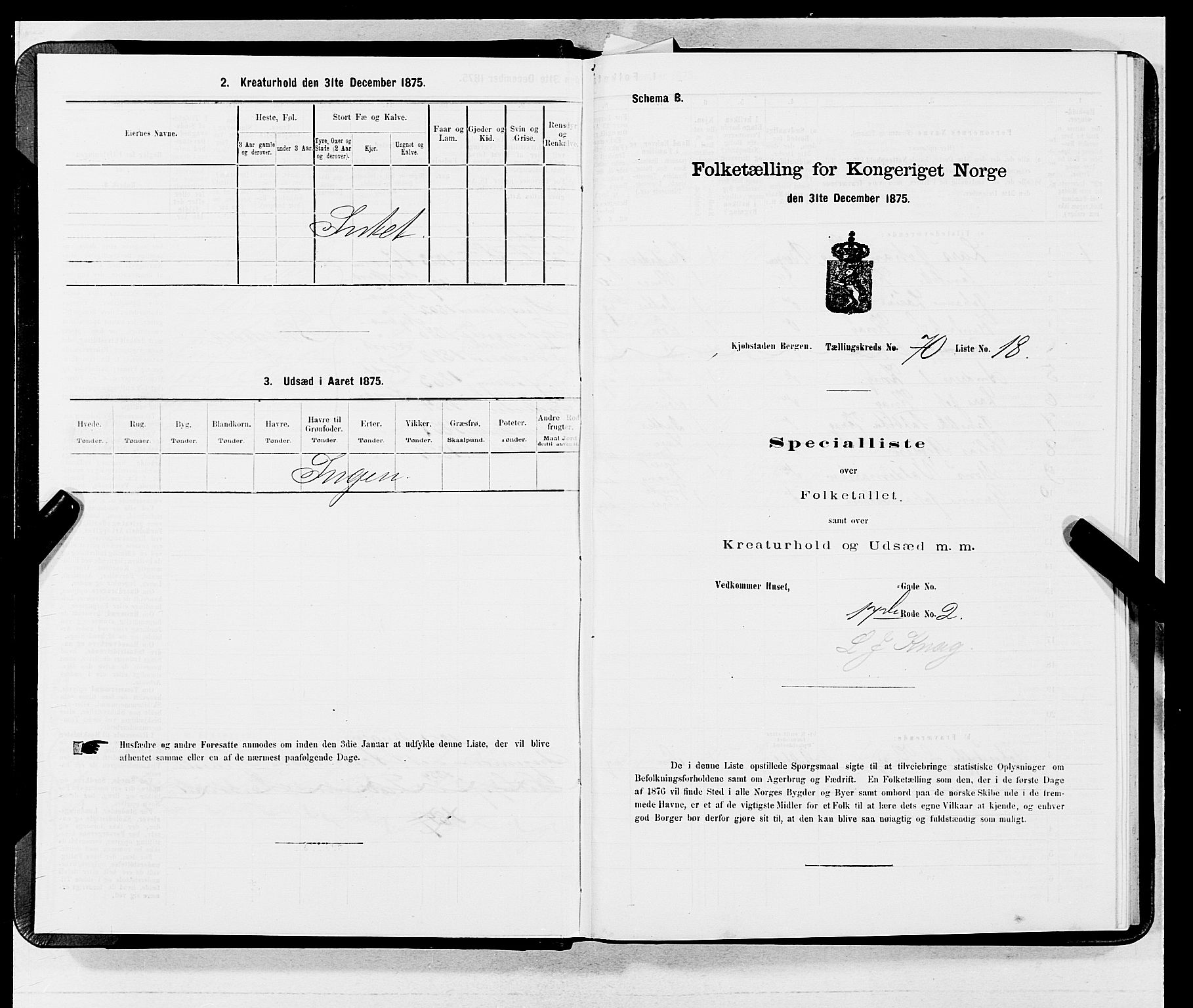 SAB, Folketelling 1875 for 1301 Bergen kjøpstad, 1875, s. 3750