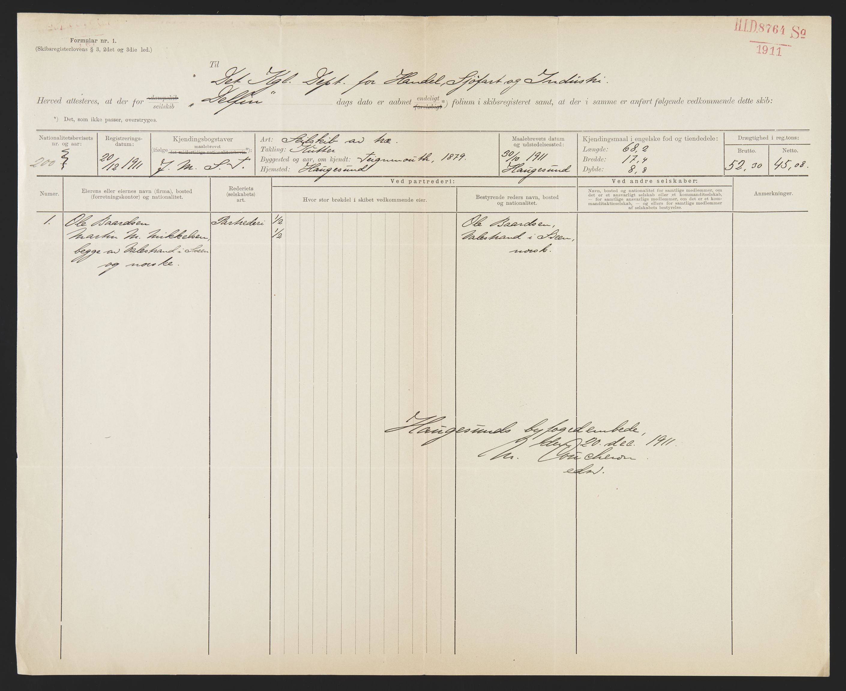 Sjøfartsdirektoratet med forløpere, skipsmapper slettede skip, AV/RA-S-4998/F/Fa/L0236: --, 1866-1926, s. 85