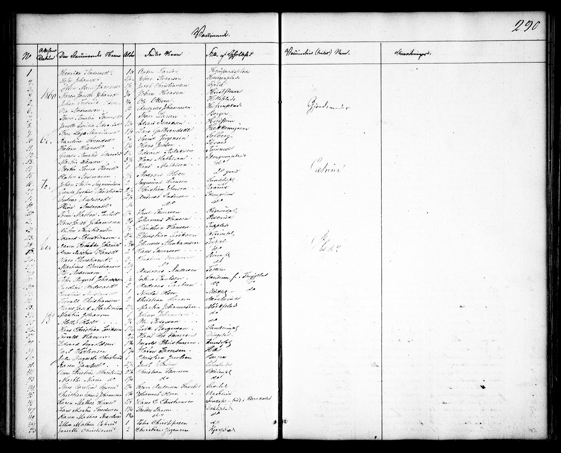 Spydeberg prestekontor Kirkebøker, SAO/A-10924/F/Fa/L0005: Ministerialbok nr. I 5, 1842-1862, s. 290