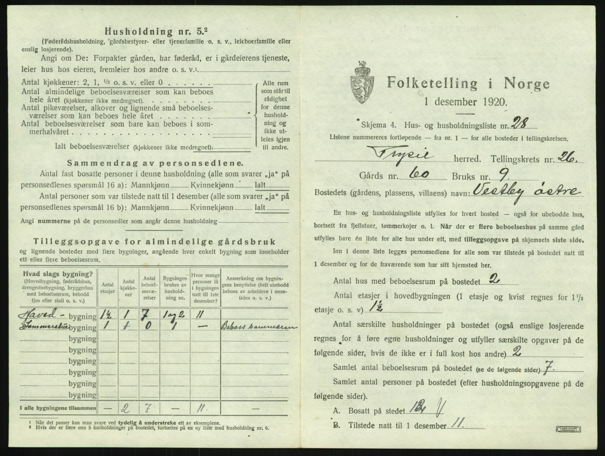SAH, Folketelling 1920 for 0428 Trysil herred, 1920, s. 2509