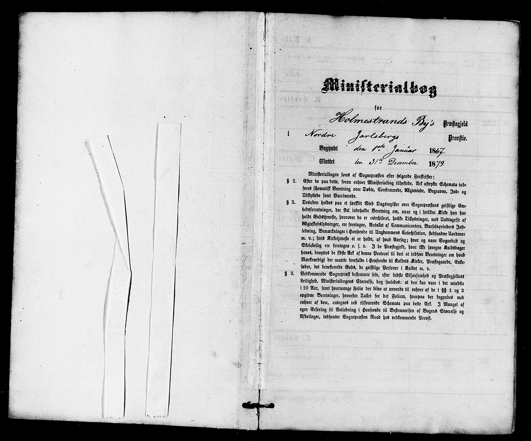 Holmestrand kirkebøker, SAKO/A-346/F/Fa/L0003: Ministerialbok nr. 3, 1867-1879
