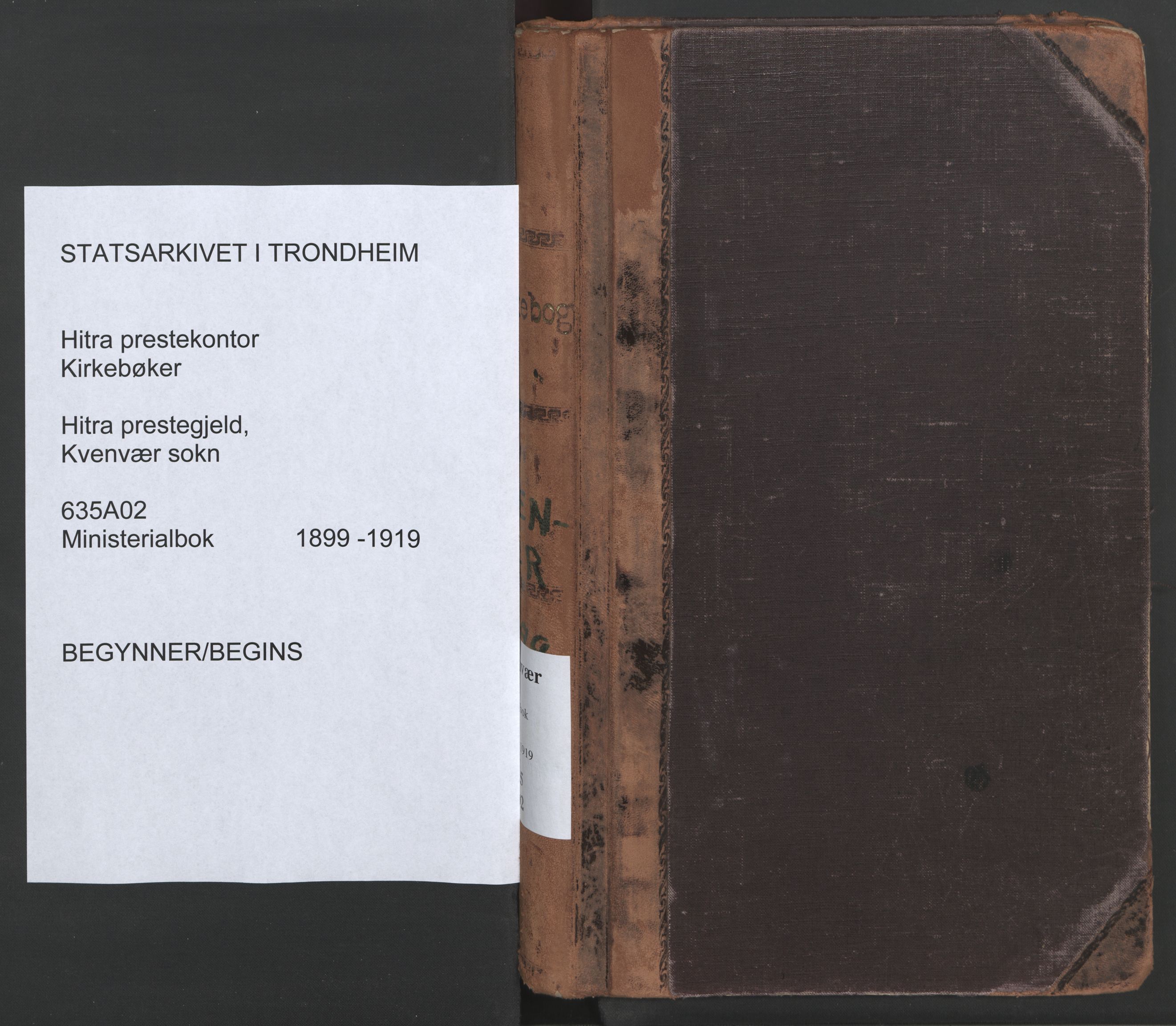 Ministerialprotokoller, klokkerbøker og fødselsregistre - Sør-Trøndelag, SAT/A-1456/635/L0552: Ministerialbok nr. 635A02, 1899-1919