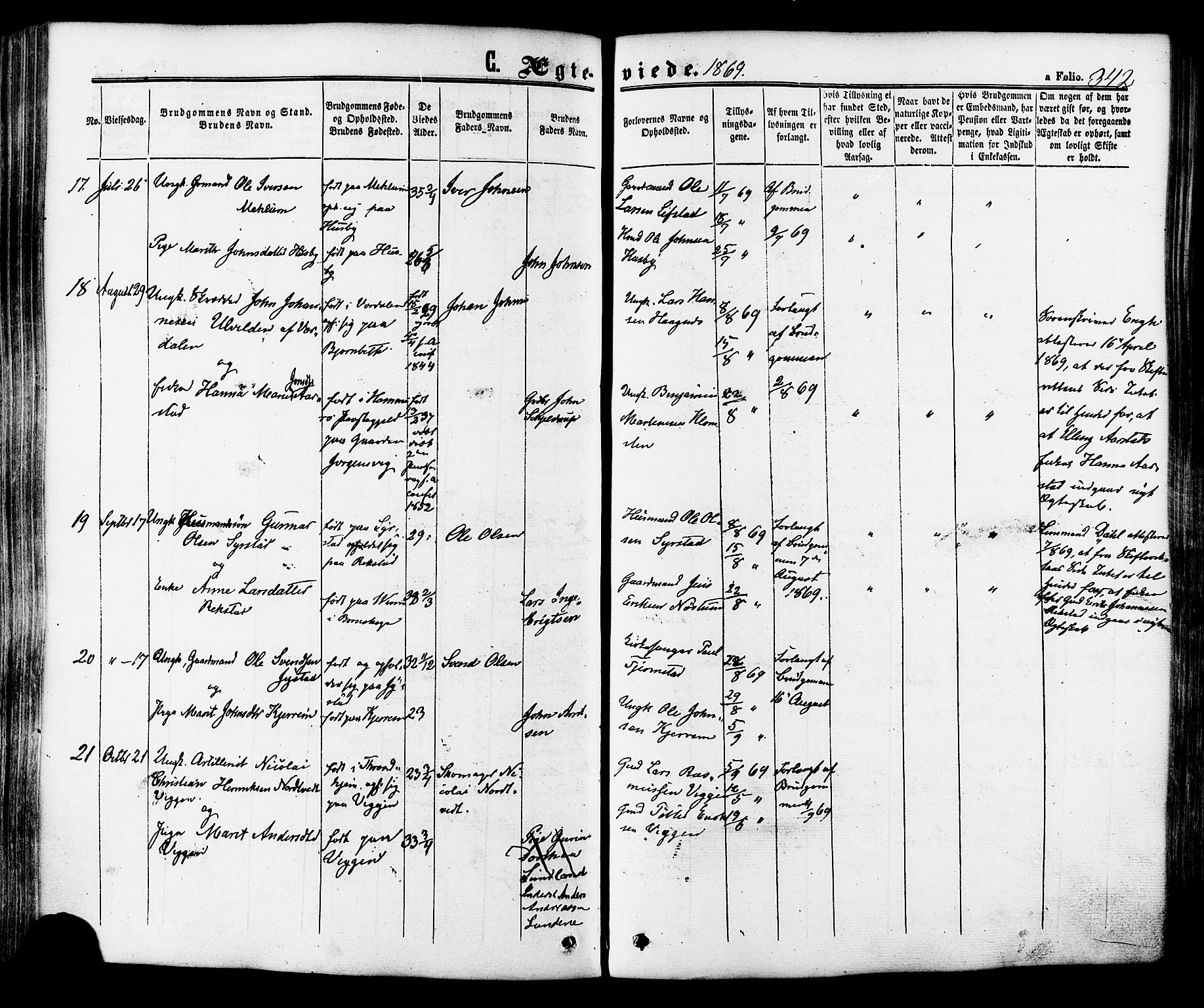 Ministerialprotokoller, klokkerbøker og fødselsregistre - Sør-Trøndelag, AV/SAT-A-1456/665/L0772: Ministerialbok nr. 665A07, 1856-1878, s. 342