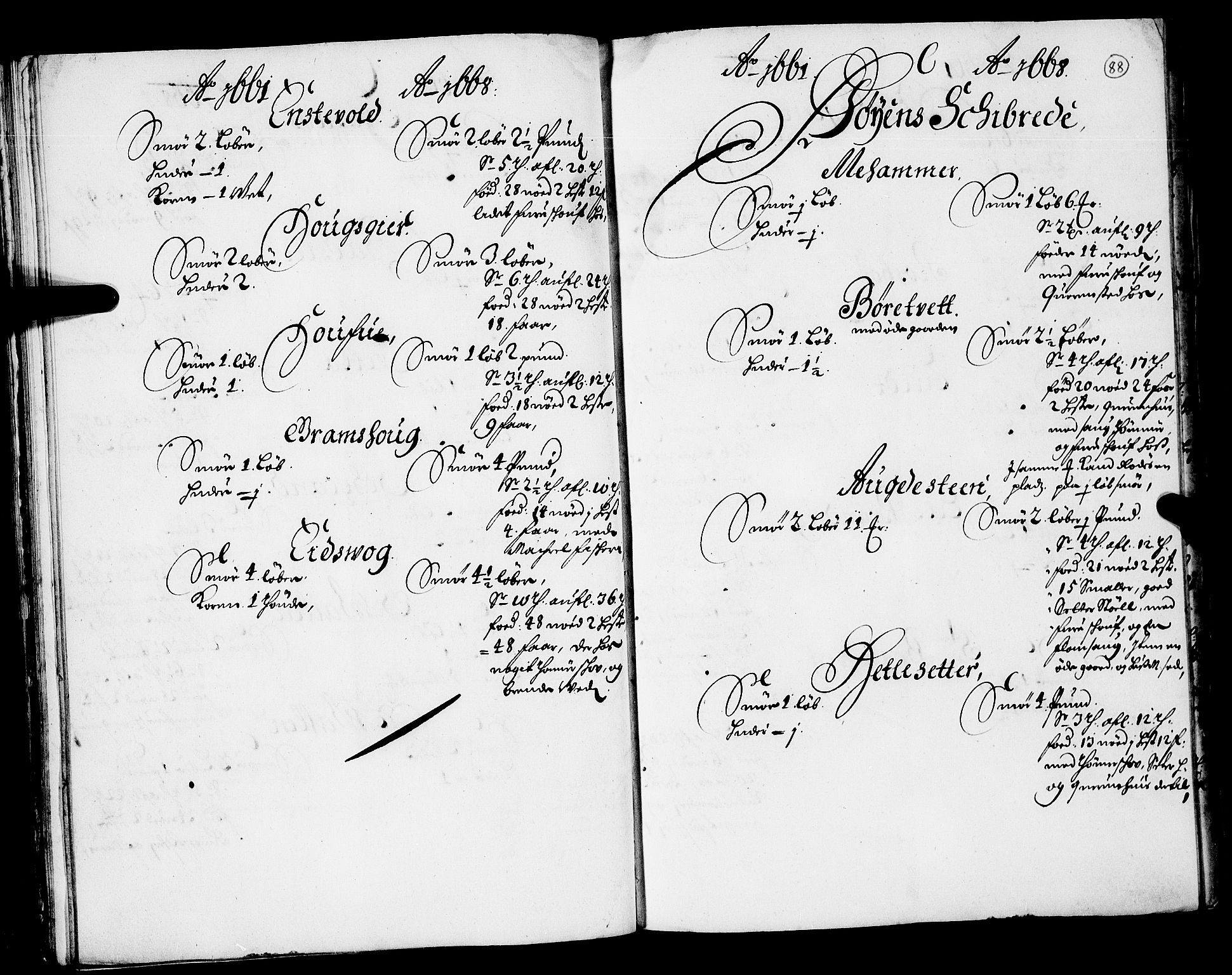 Rentekammeret inntil 1814, Realistisk ordnet avdeling, RA/EA-4070/N/Nb/Nba/L0036: Sunnhordland fogderi, 1661-1667, s. 87b-88a