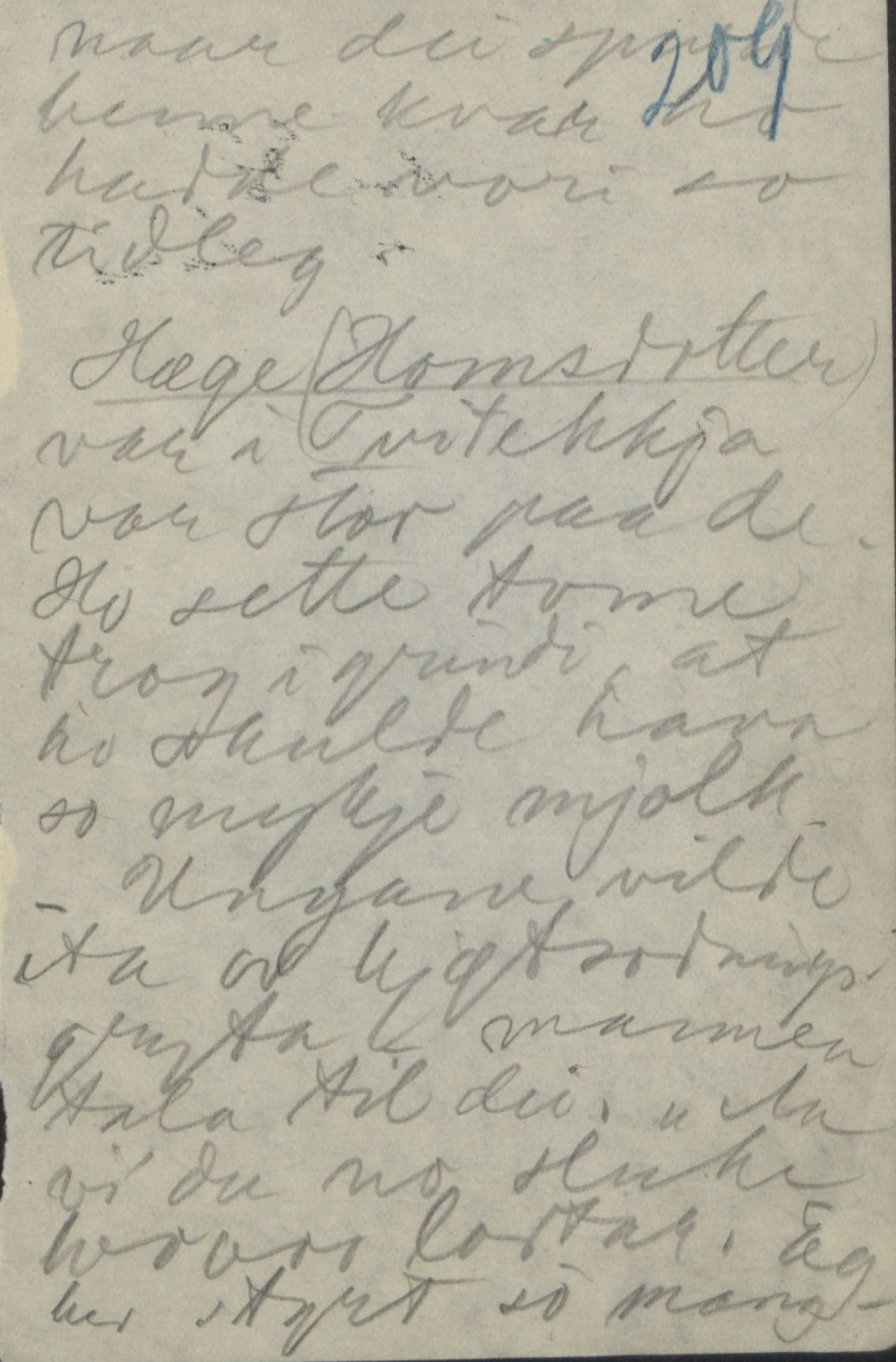 Rikard Berge, TEMU/TGM-A-1003/F/L0017/0011: 551-599 / 561 Ymse oppskriftar + brev til Berge, 1910-1950, s. 209