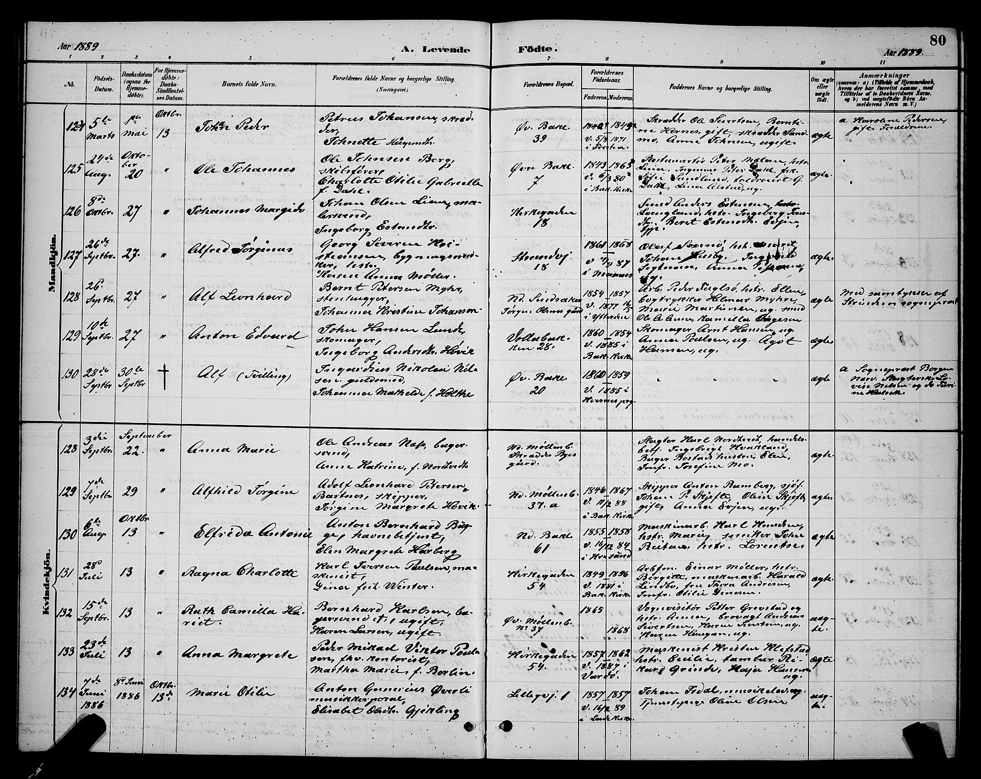 Ministerialprotokoller, klokkerbøker og fødselsregistre - Sør-Trøndelag, AV/SAT-A-1456/604/L0222: Klokkerbok nr. 604C05, 1886-1895, s. 80