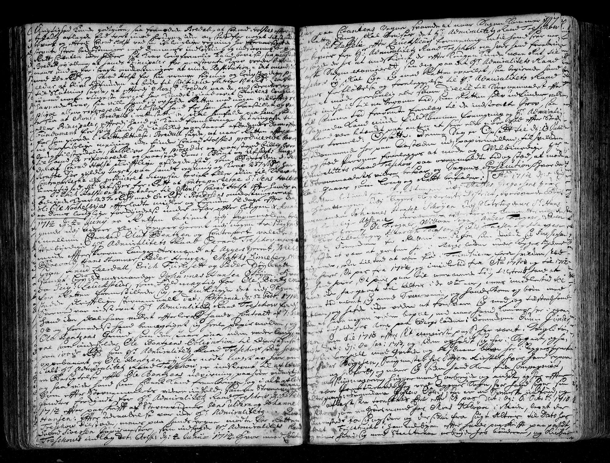 Aker sorenskriveri, SAO/A-10895/F/Fb/L0032: Tingbok, 1712-1720, s. 106b-107a