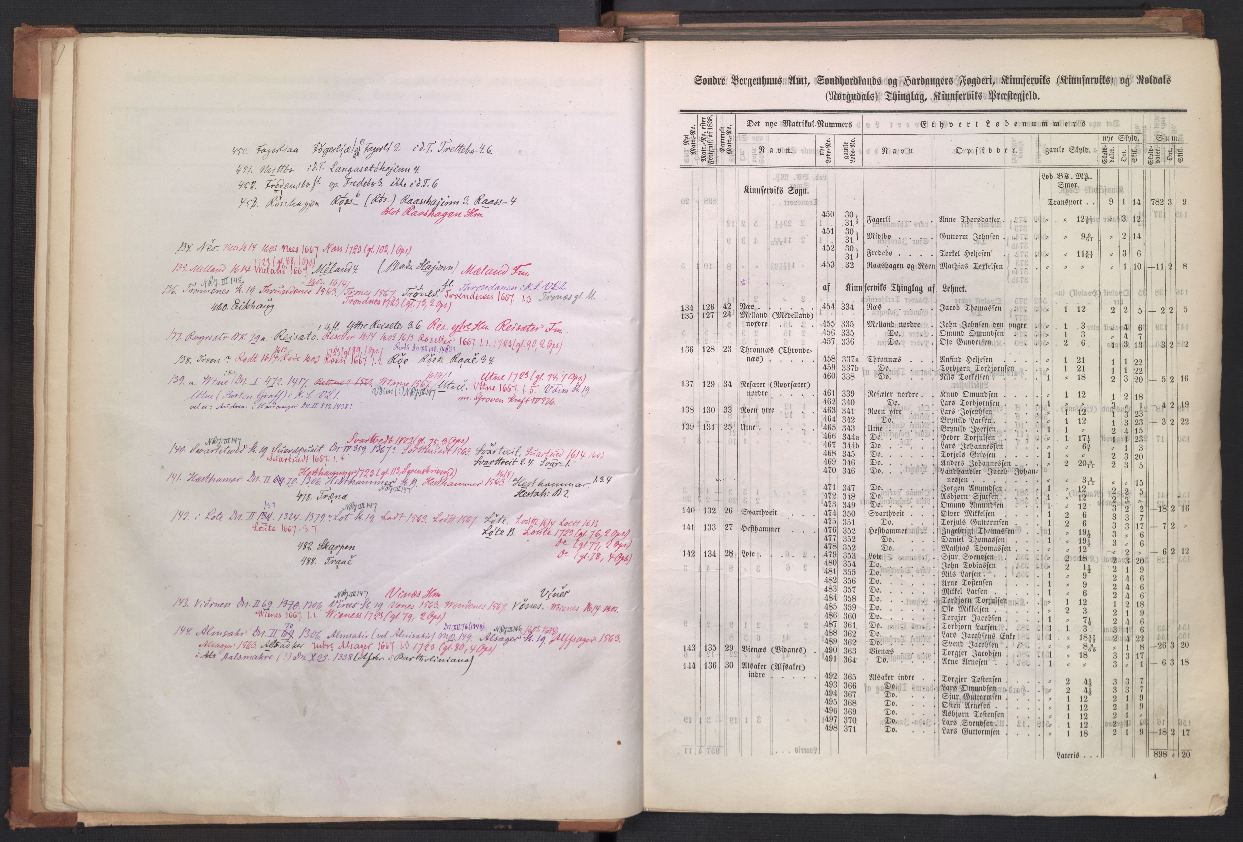 Rygh, AV/RA-PA-0034/F/Fb/L0011: Matrikkelen for 1838 - Søndre Bergenhus amt (Hordaaland fylke), 1838