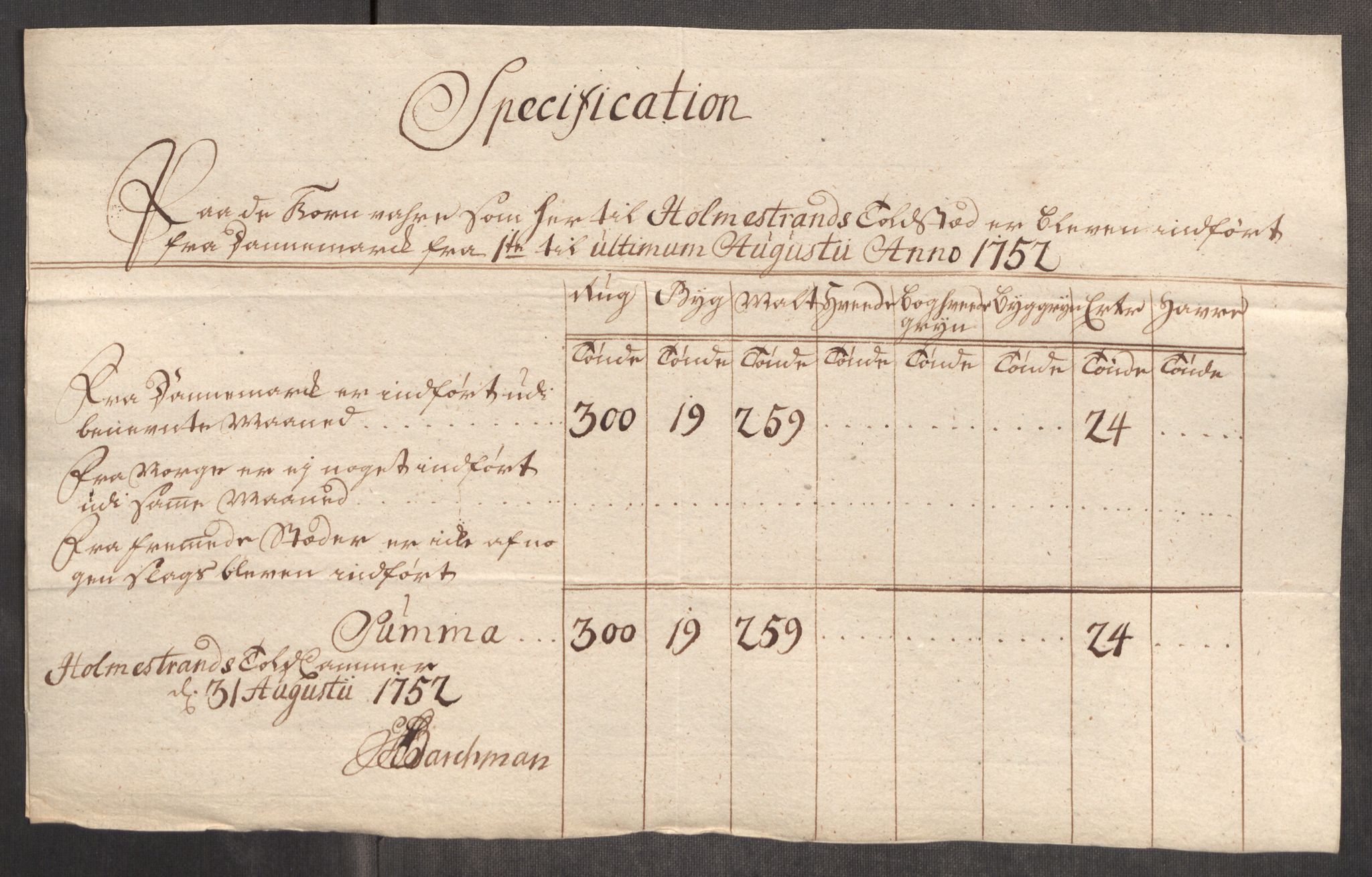 Rentekammeret inntil 1814, Realistisk ordnet avdeling, AV/RA-EA-4070/Oe/L0004: [Ø1]: Priskuranter, 1749-1752, s. 878