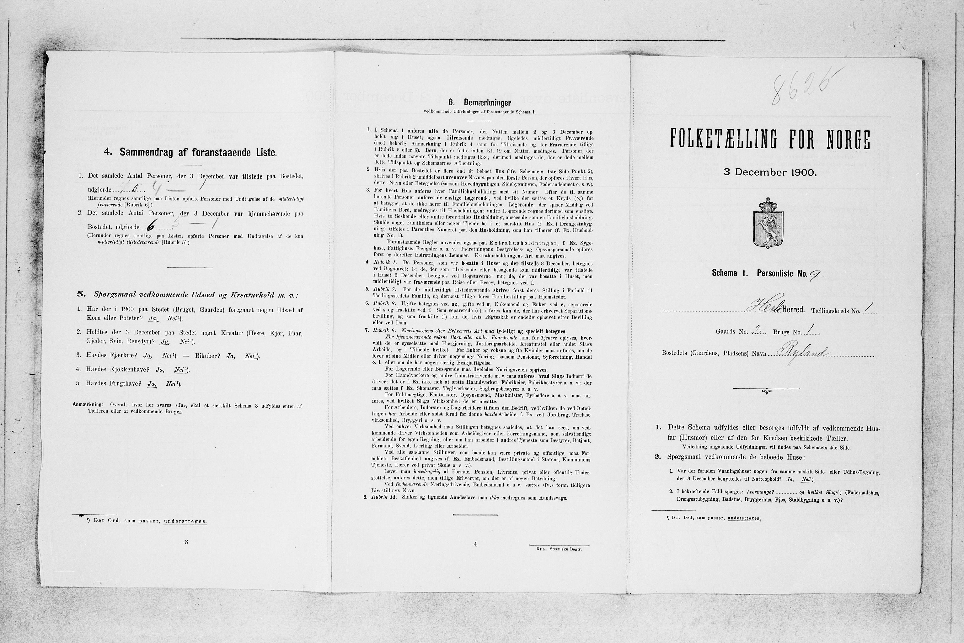 SAB, Folketelling 1900 for 1258 Herdla herred, 1900, s. 91