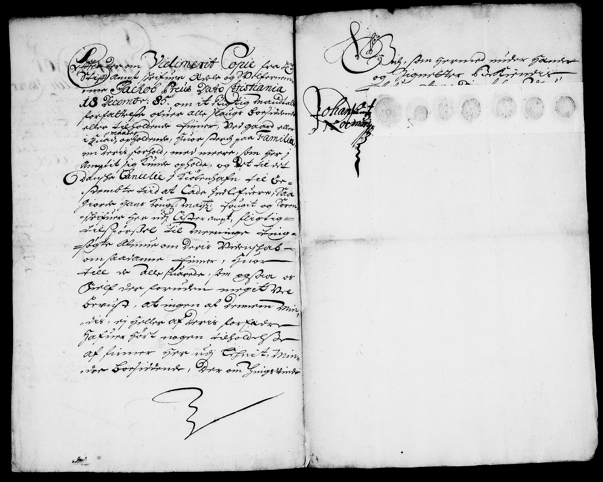 Danske Kanselli, Skapsaker, RA/EA-4061/F/L0083: Skap 15, pakke 125F-135, 1563-1748, s. 110