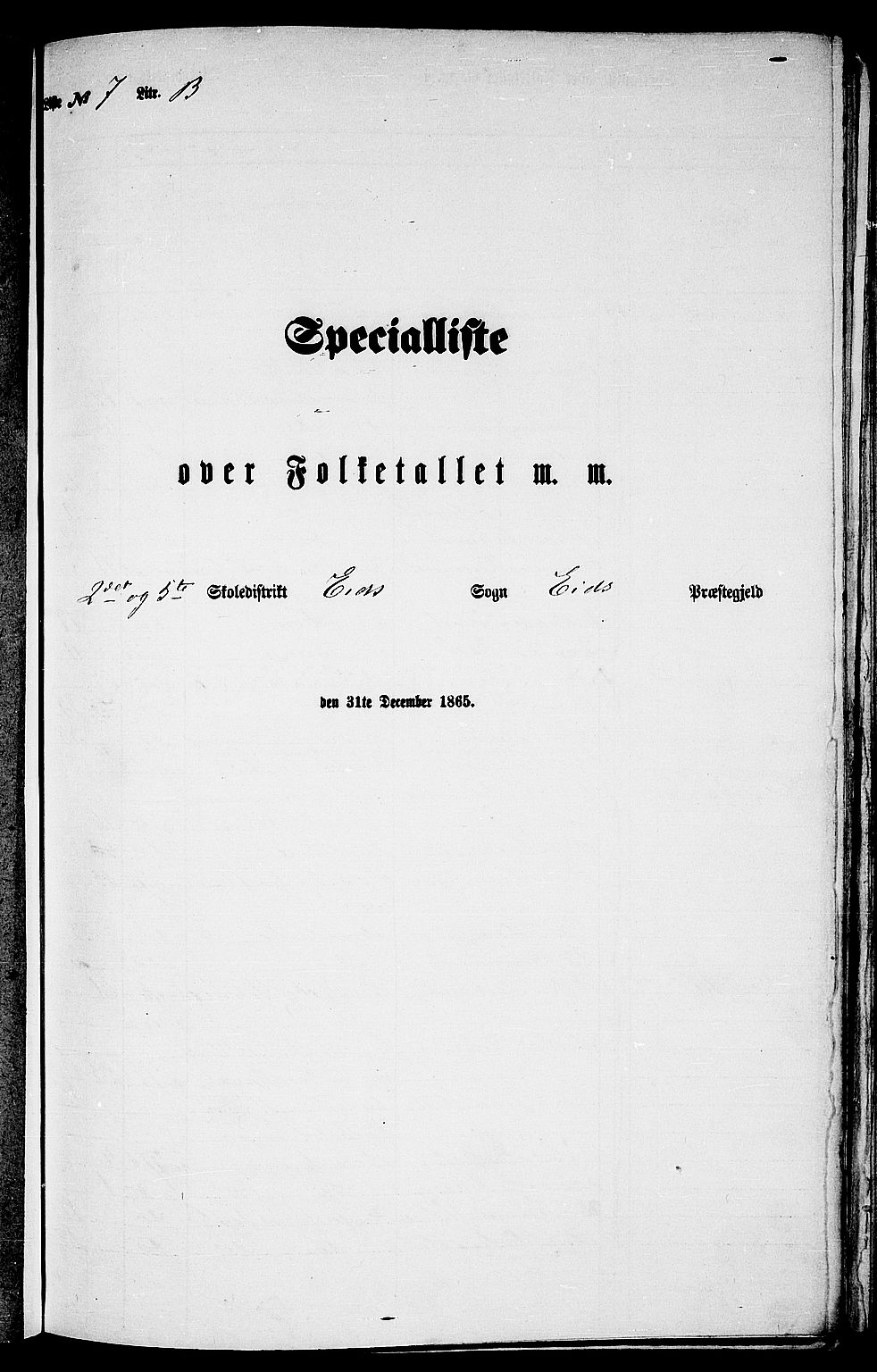 RA, Folketelling 1865 for 1443P Eid prestegjeld, 1865, s. 110