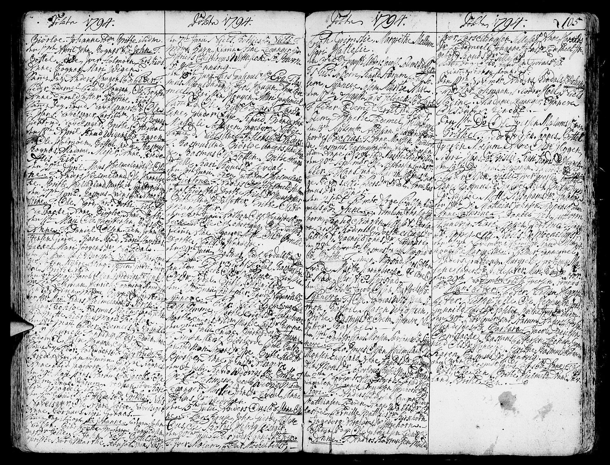 Eid sokneprestembete, AV/SAB-A-82301/H/Haa/Haaa/L0003: Ministerialbok nr. A 3, 1770-1805, s. 105